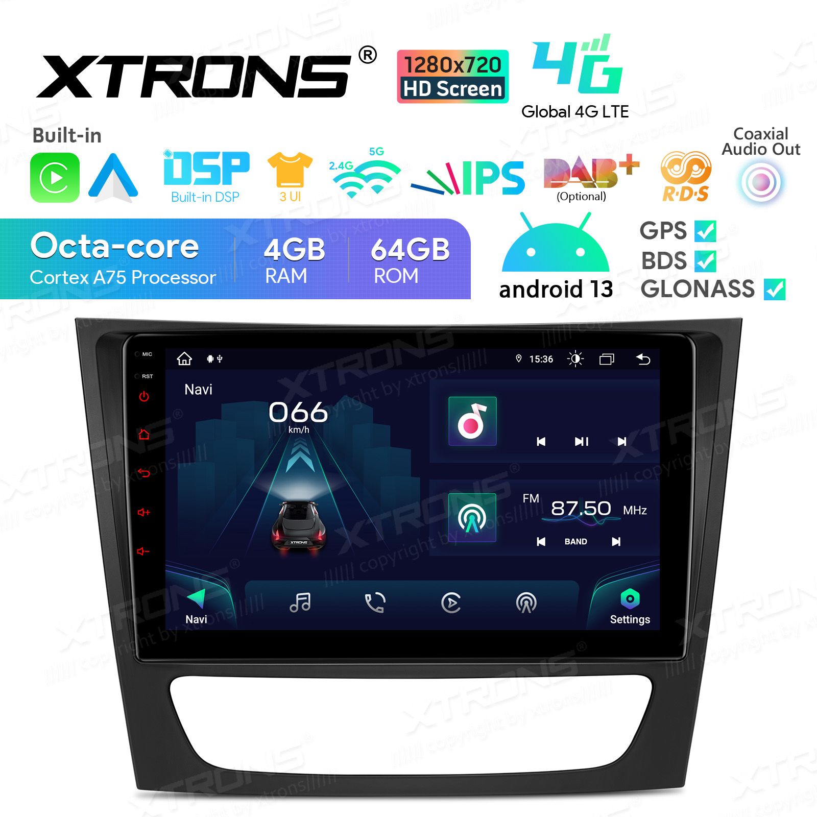 Mercedes-Benz E-Class W211 (2002-2008) | CLS W219 (2005-2006) Android 13  | GPS car radio and multimedia system