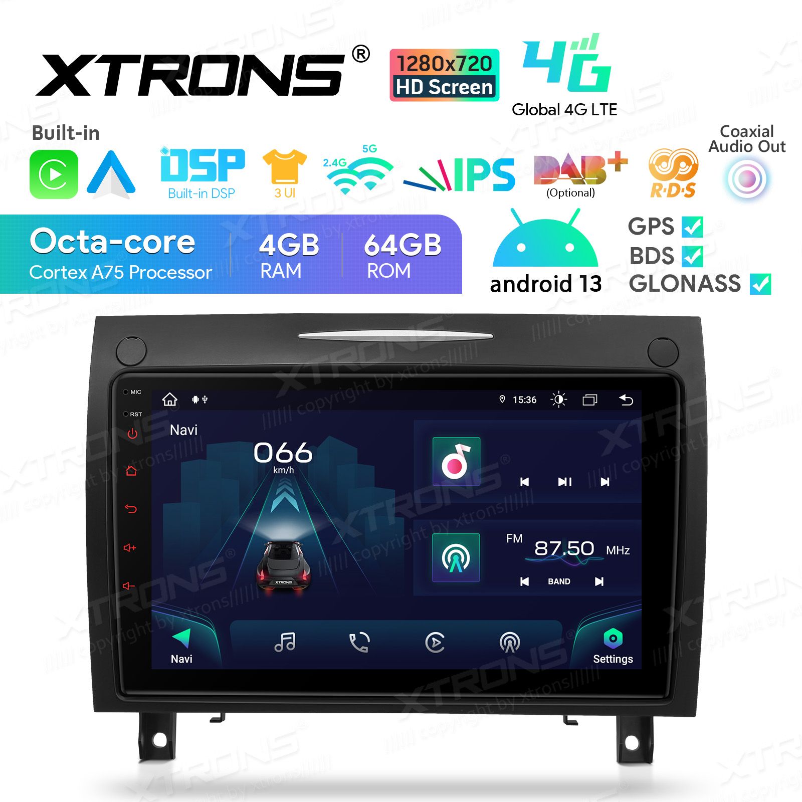 Mercedes-Benz Sprinter | Vito & Viano (2006-2020) | A-Class | B-Class (2004-2012) Android 12  | GPS auto radio un multimediju centrs