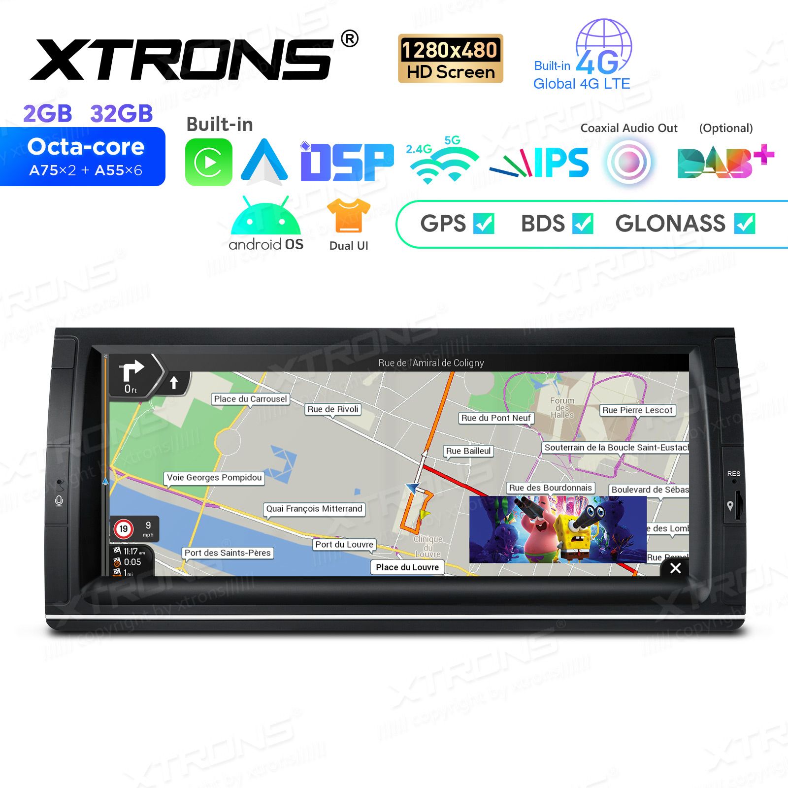BMW X5 E53 (1999-2006) Android 12  | GPS autoraadio ja multimeedia keskus