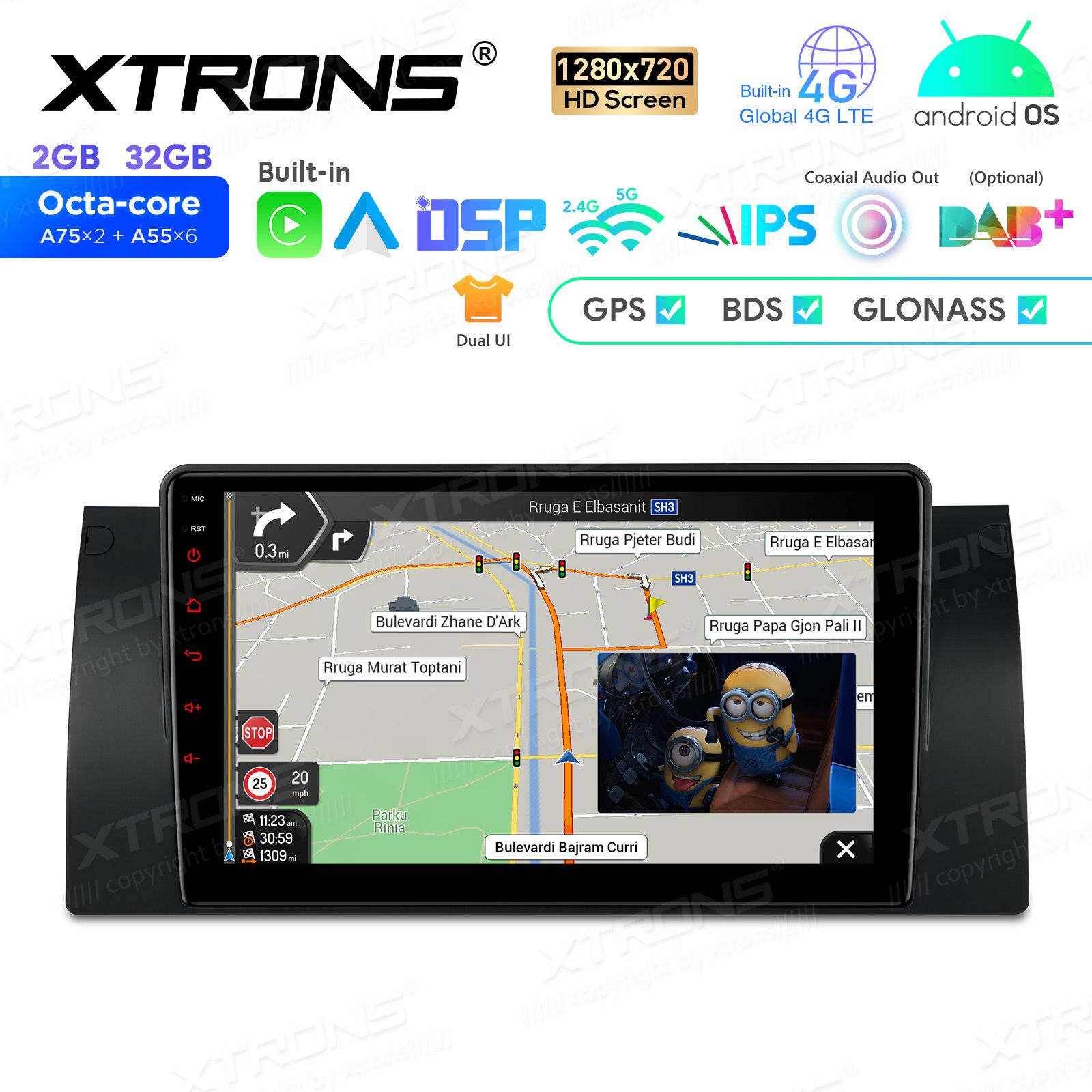 BMW X5 E53 (1999-2006) Android 12  | GPS autoraadio ja multimeedia keskus