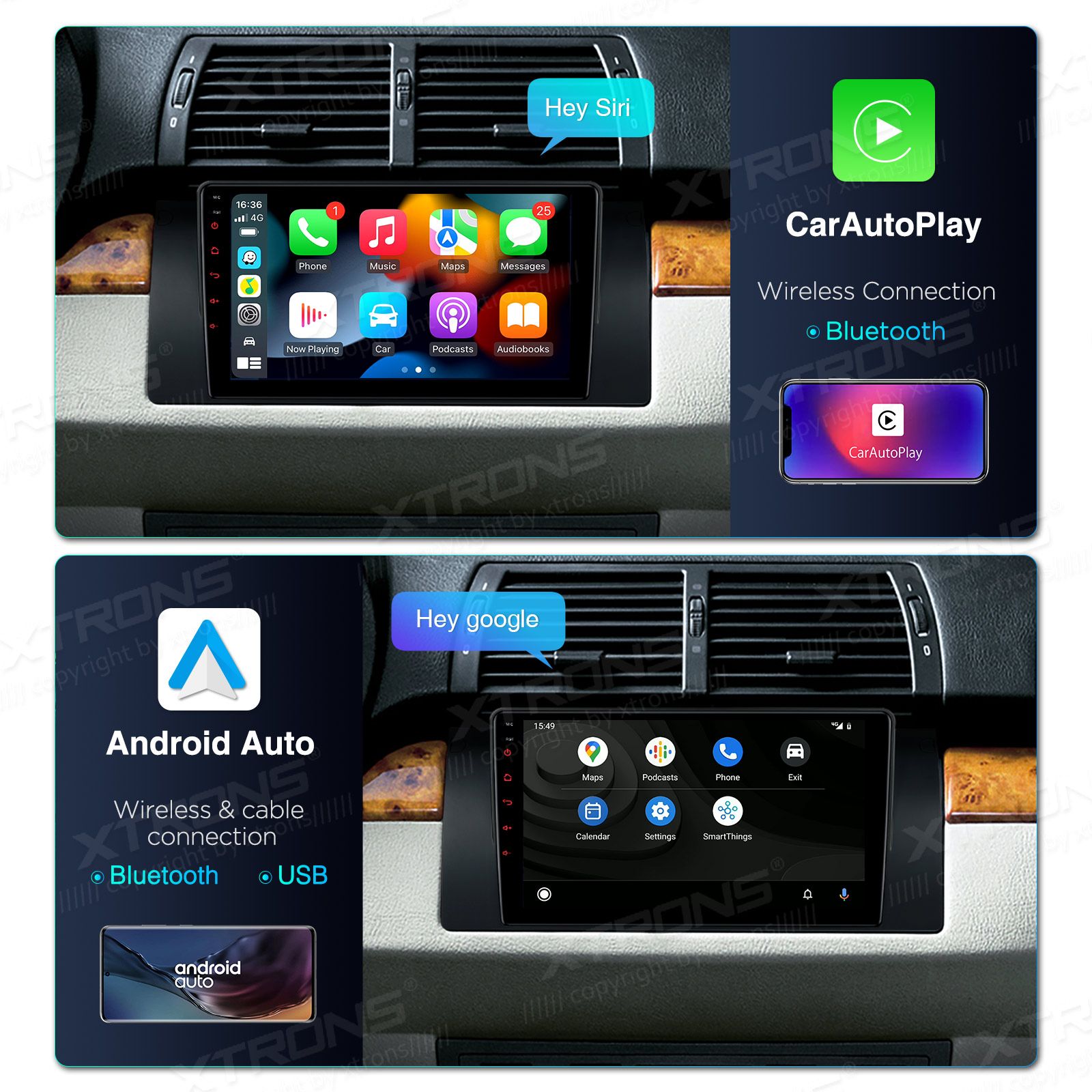BMW X5 E53 (1999-2006) Android 12  | GPS autoraadio ja multimeedia keskus