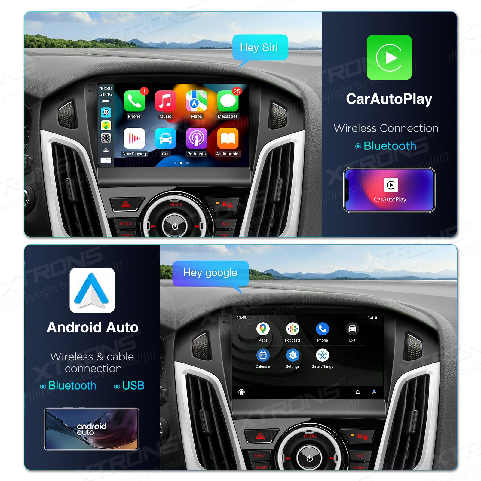 Ford Focus (2012-2017) Android 12  | GPS autoraadio ja multimeedia keskus