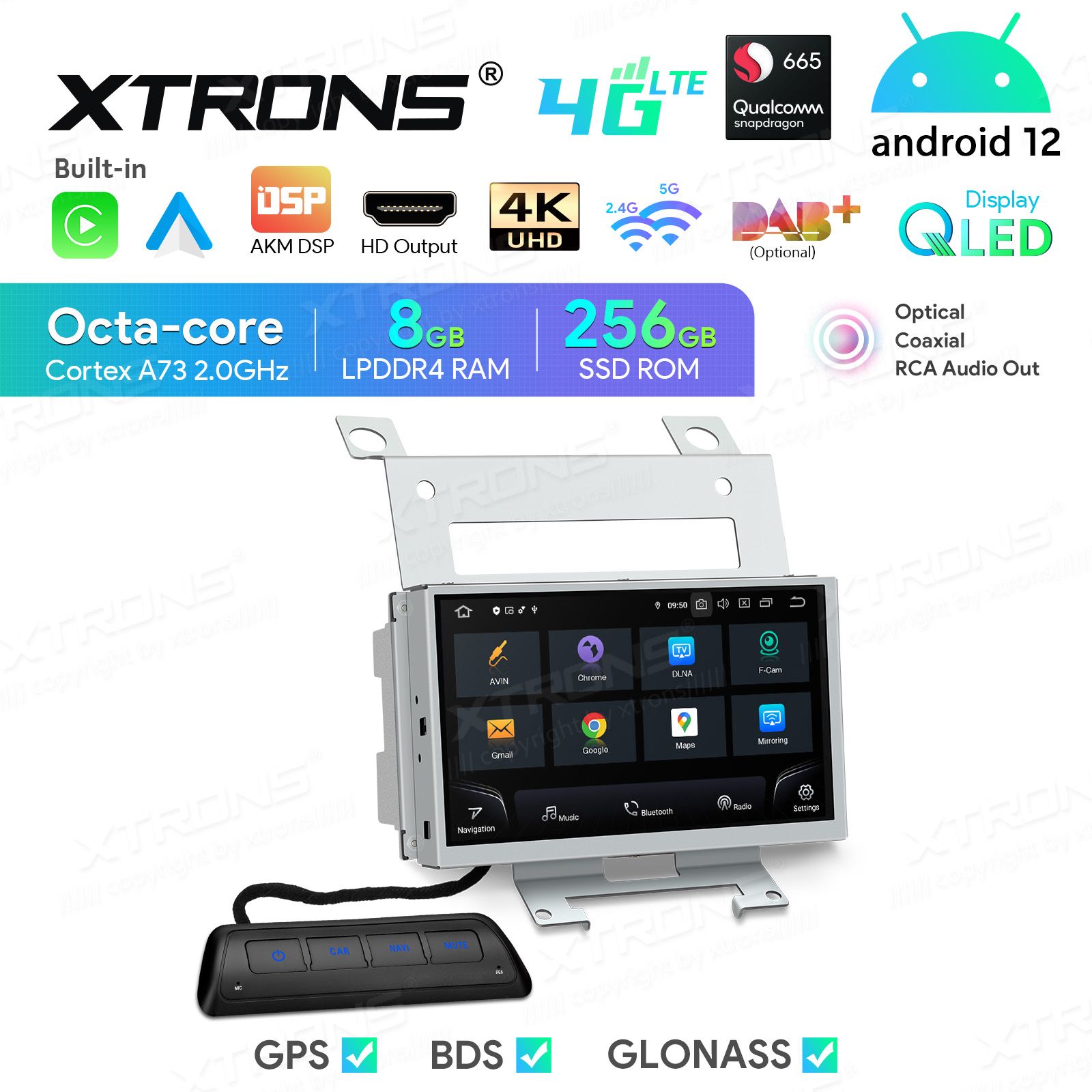 Land Rover Freelander 2 (2007-2012) Android 12  | GPS autoraadio ja multimeedia keskus