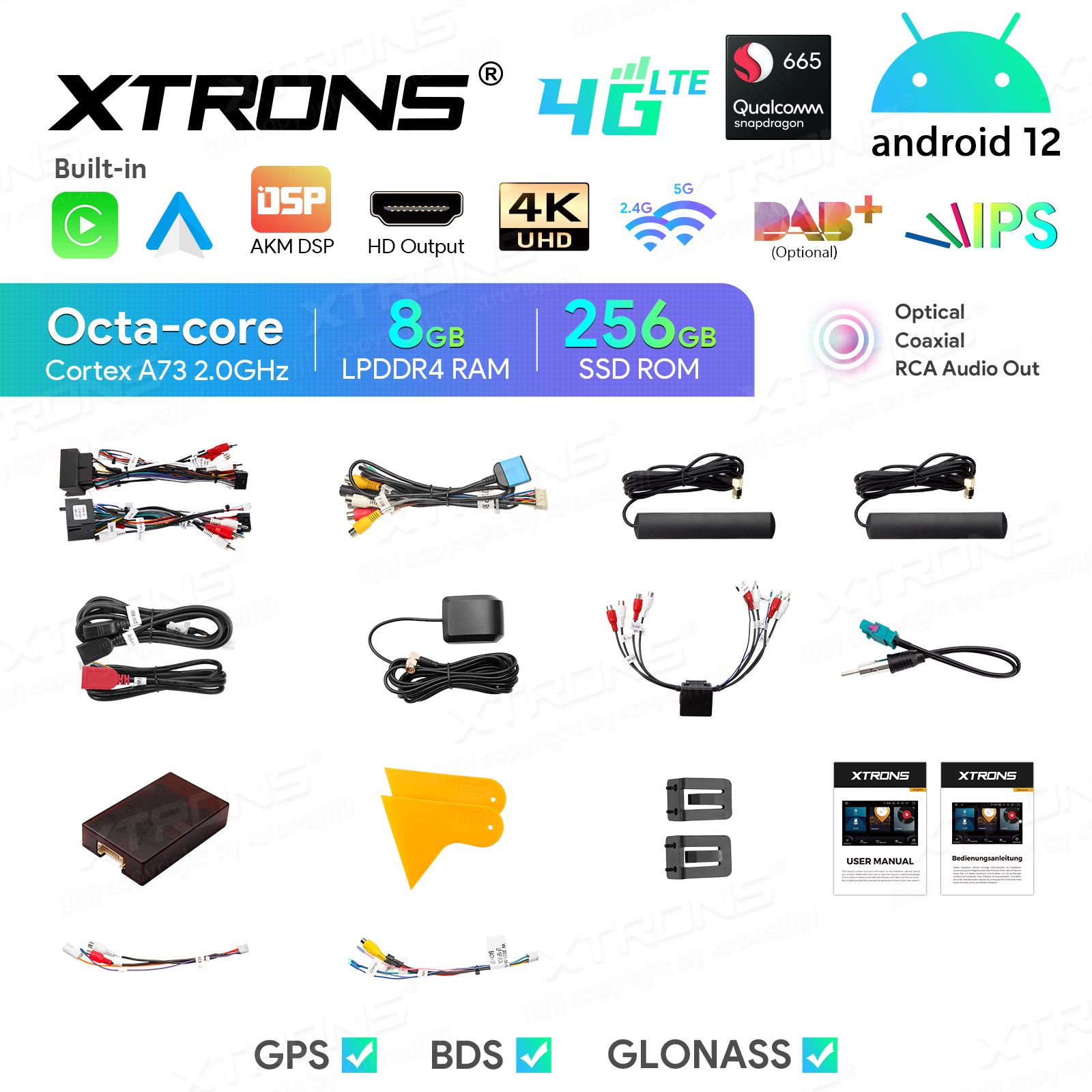 Audi A3 (2003-2012) Android 12  | GPS autoraadio ja multimeedia keskus