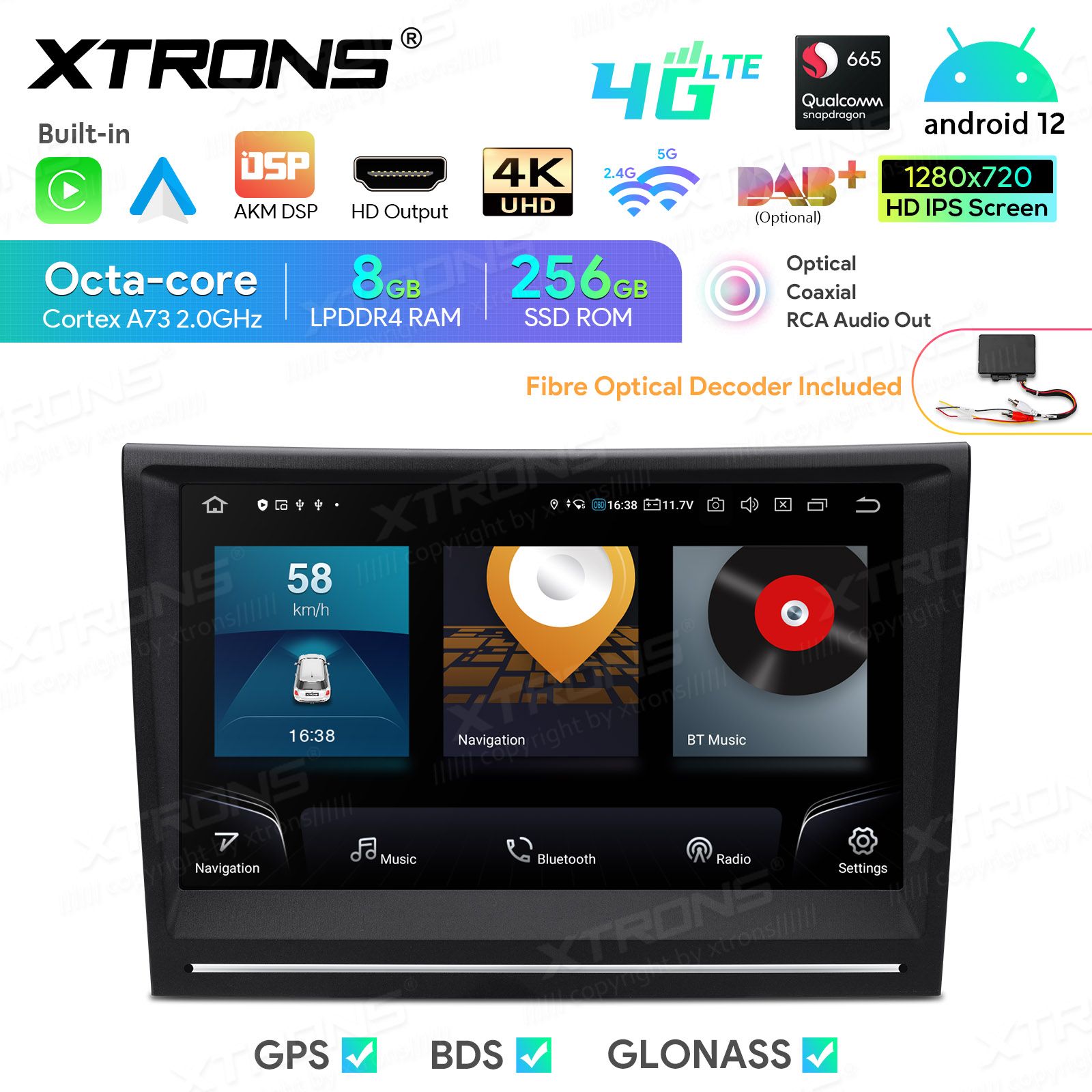 Porsche 911 | Cayman | Boxter (2005-2012) Android 12  | GPS autoraadio ja multimeedia keskus