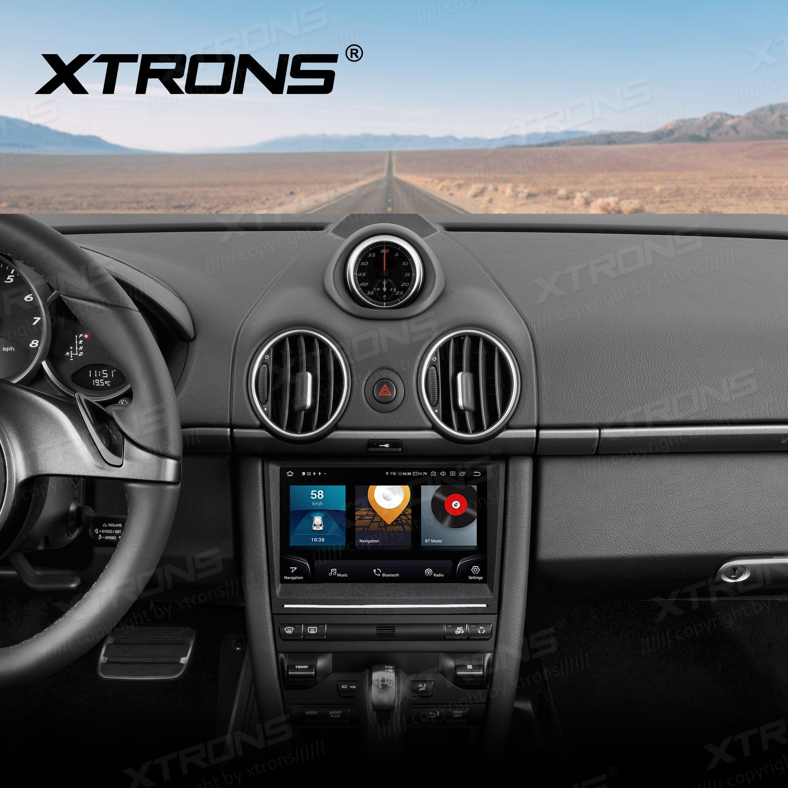 Porsche 911 | Cayman | Boxter (2005-2012) Android 12  | GPS autoraadio ja multimeedia keskus