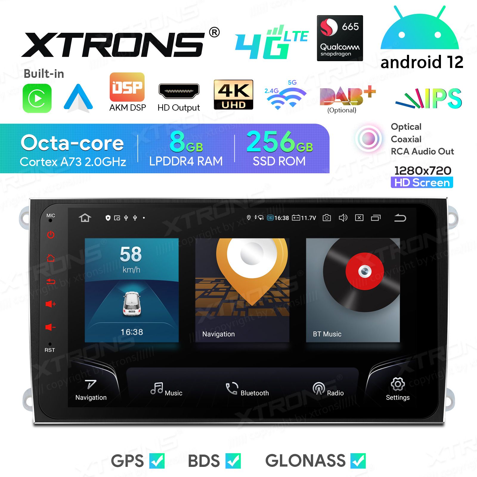 Porsche Cayenne (2003-2010) Android 12  | GPS autoraadio ja multimeedia keskus