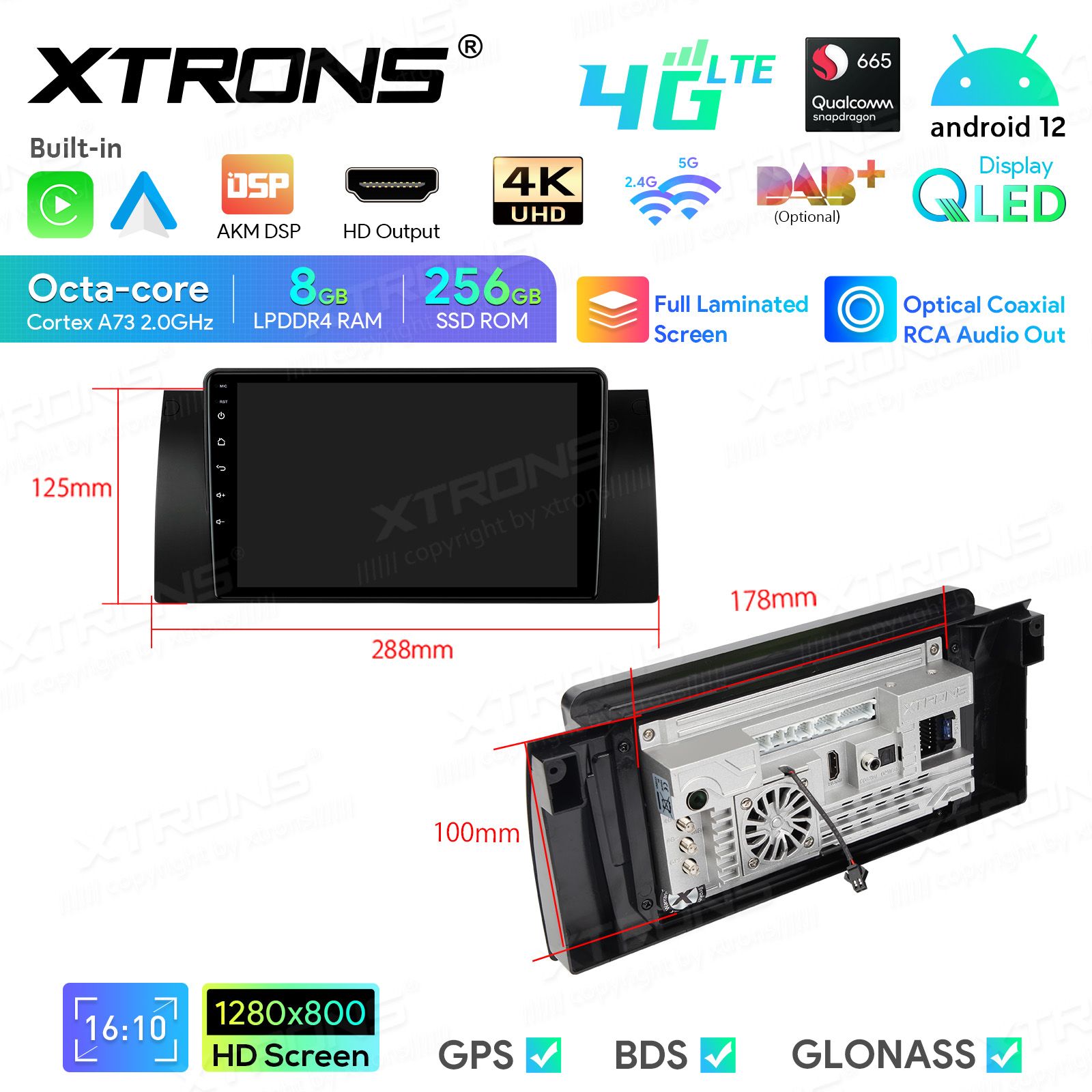 BMW X5 E53 (1999-2006) Android 12  | GPS autoraadio ja multimeedia keskus