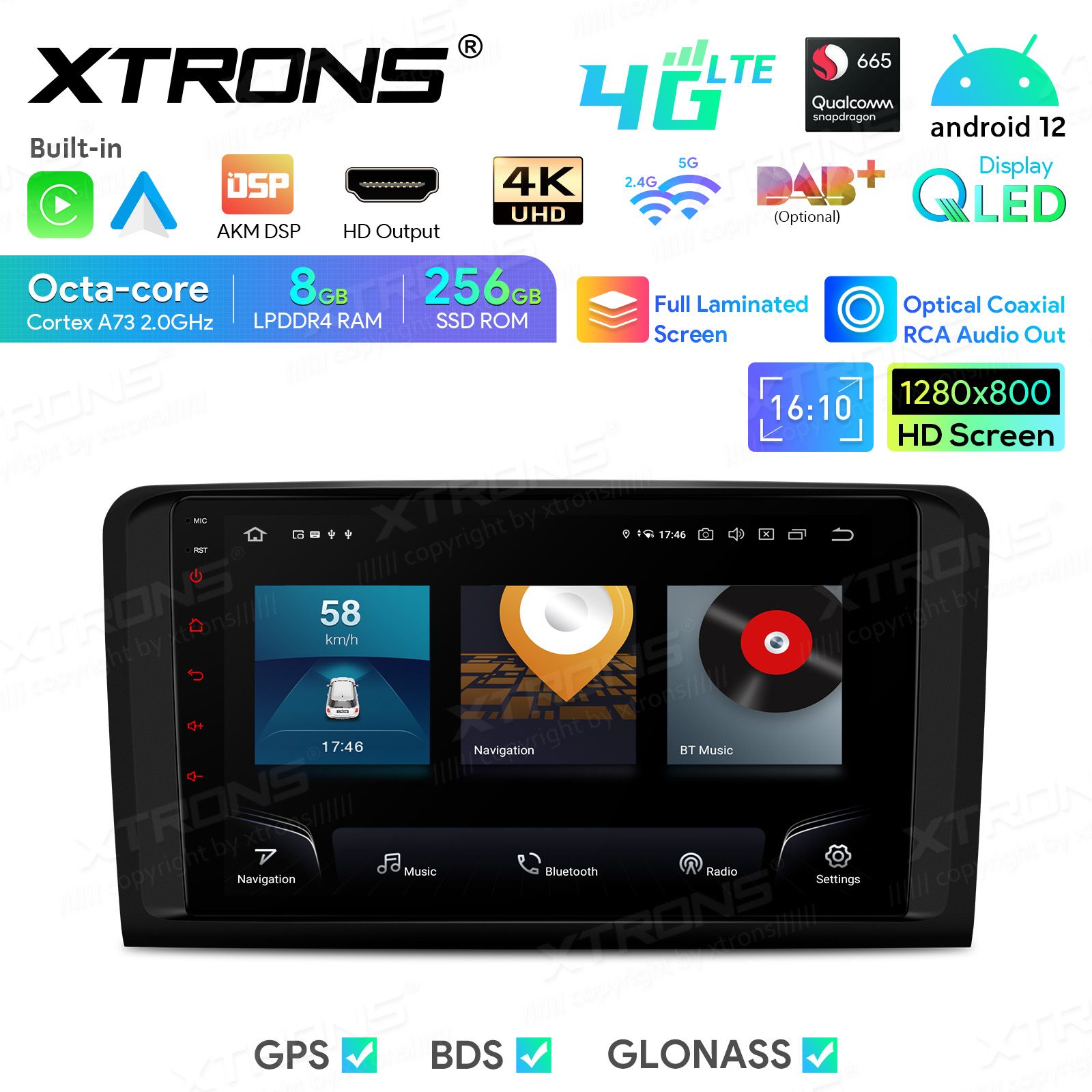 Mercedes-Benz ML | GL | W164 | X164 (2005-2012) Android 12  | GPS car radio and multimedia system