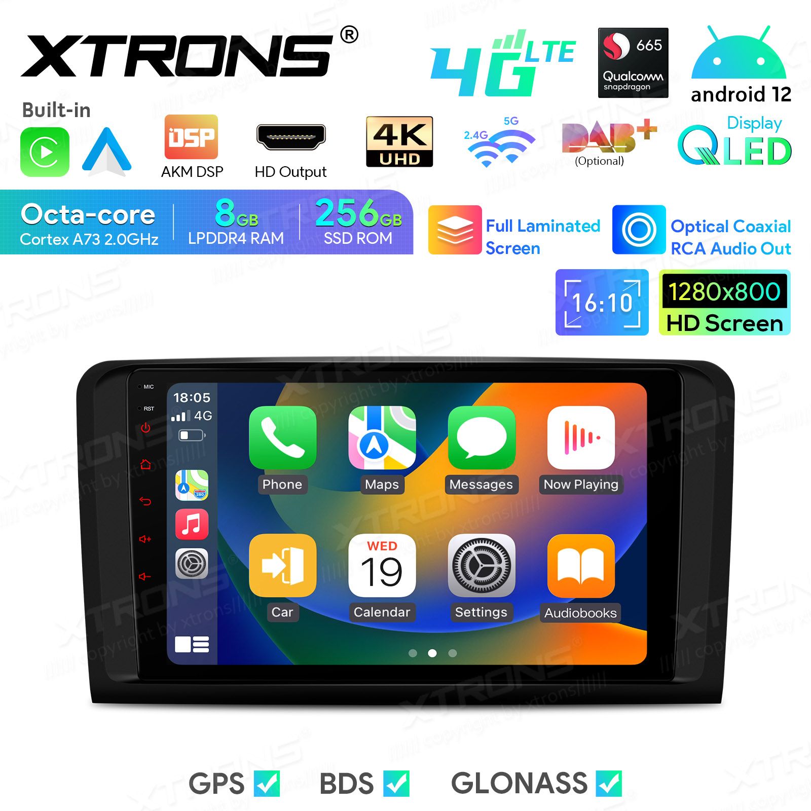 Mercedes-Benz ML | GL | W164 | X164 (2005-2012) Android 12  | GPS autoraadio ja multimeedia keskus