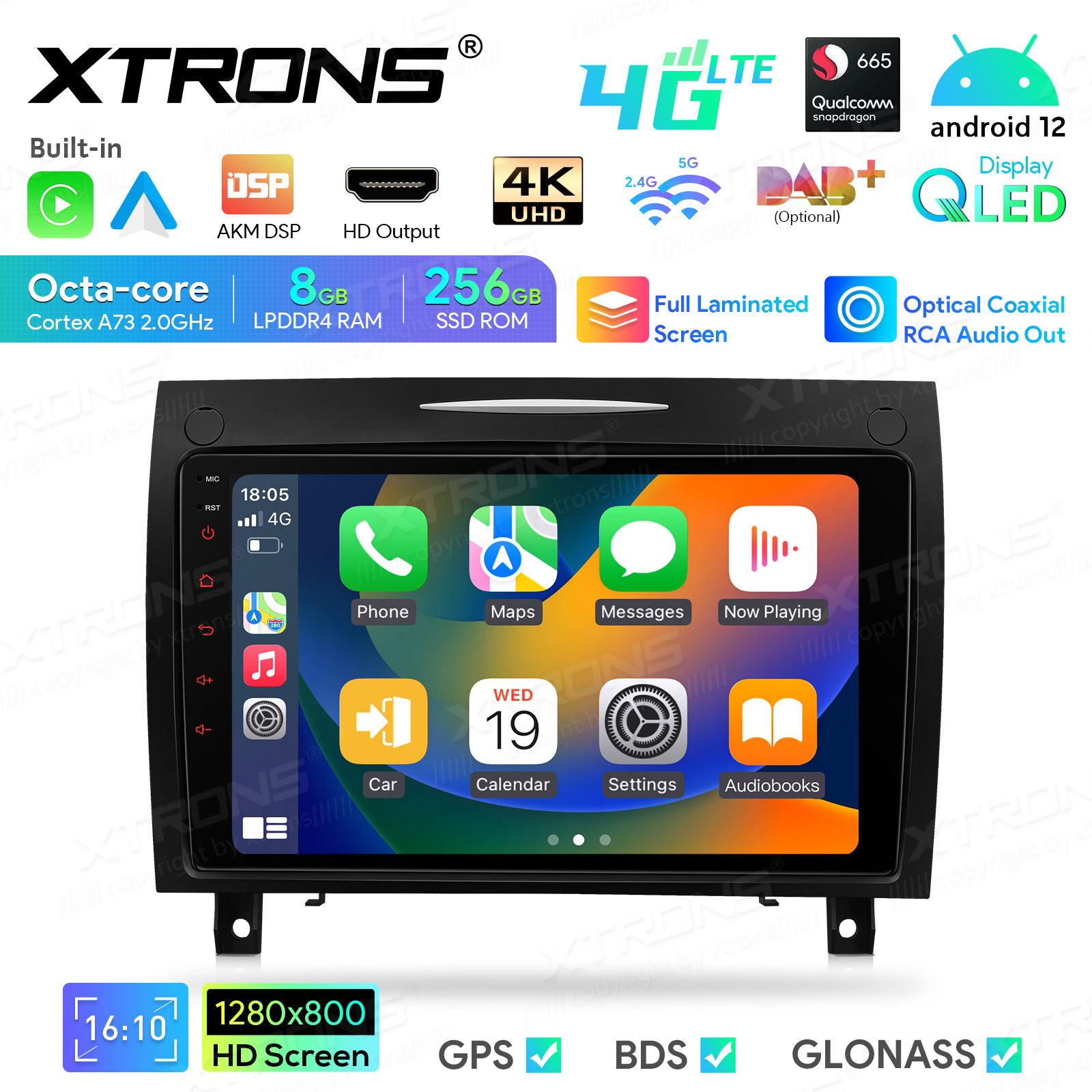 Mercedes-Benz SLK R171 (2004-2011) Android 12  | GPS autoraadio ja multimeedia keskus