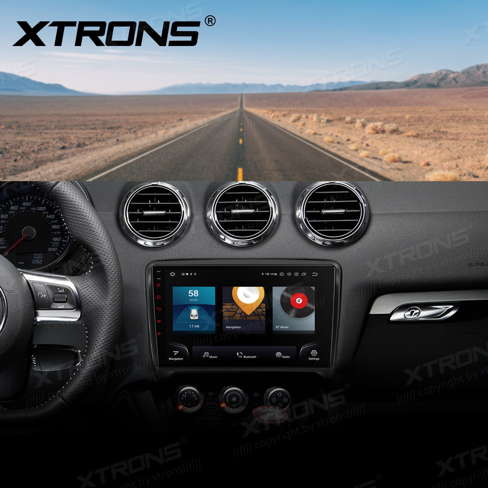 Audi TT (2006-2012) Android 12  | GPS autoraadio ja multimeedia keskus