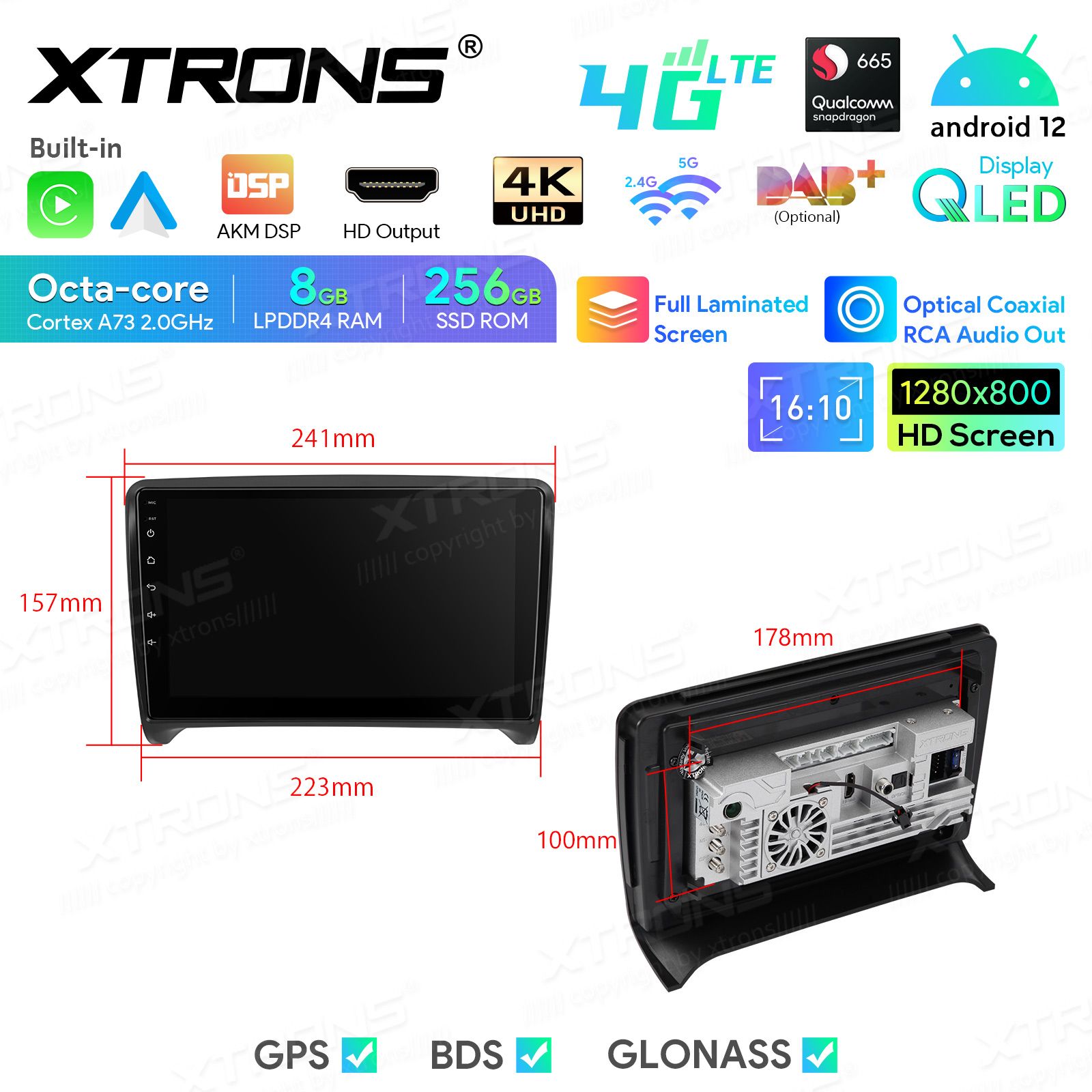 Audi TT (2006-2012) Android 12  | GPS autoraadio ja multimeedia keskus