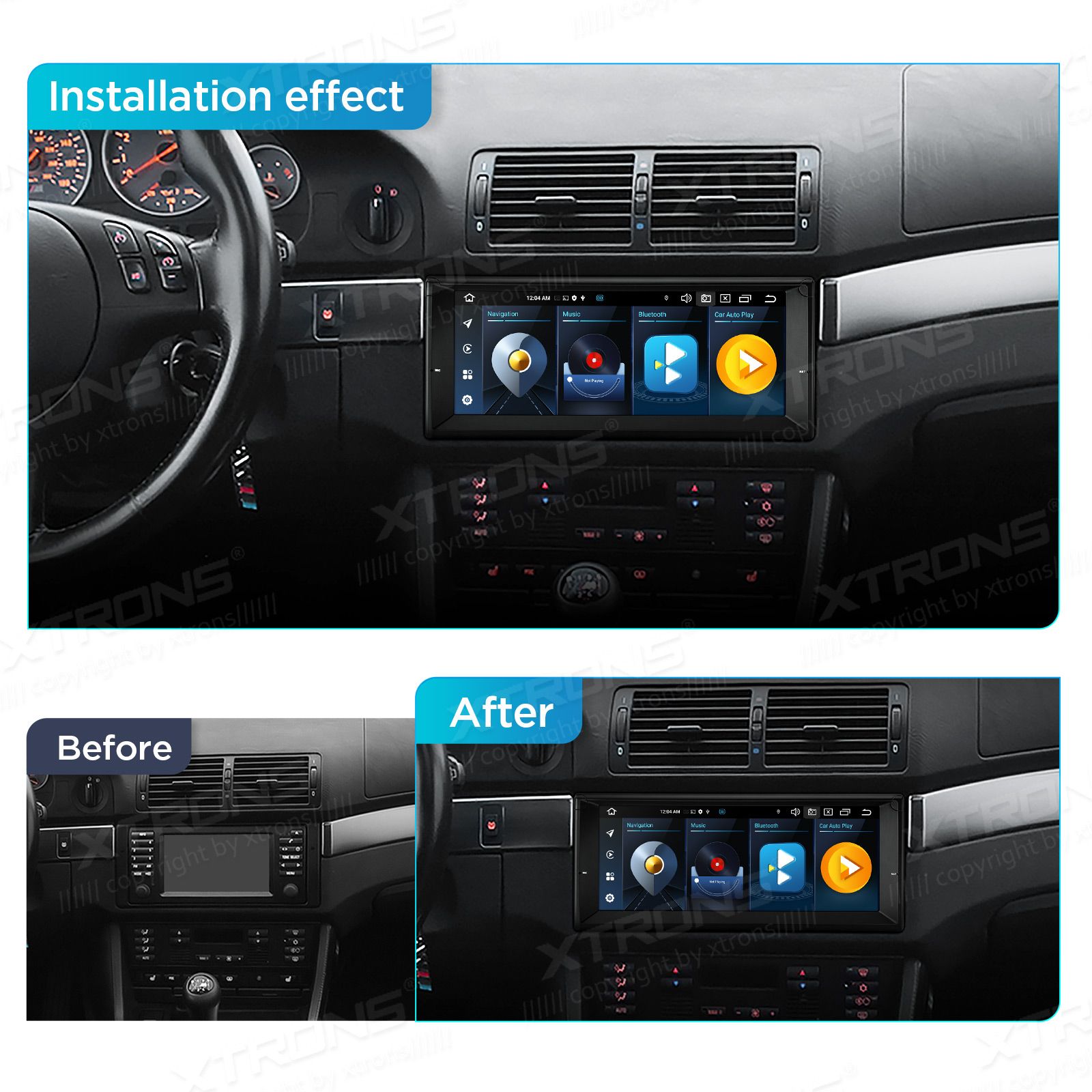 BMW 5. seeria E39 (1995-2004) | 7. seeria E38 (1994-2001) Android 12  | GPS autoraadio ja multimeedia keskus