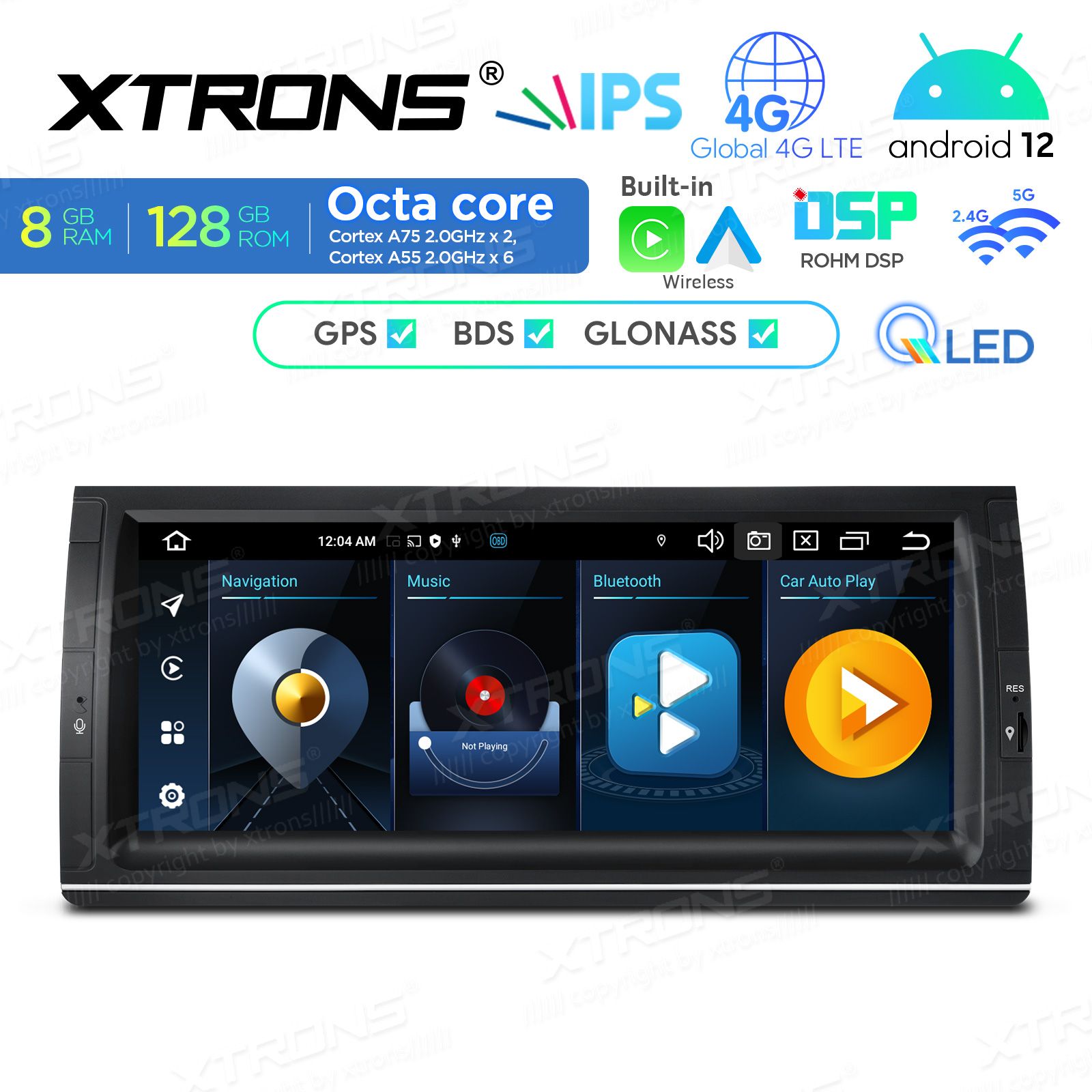 BMW X5 E53 (1999-2006) Android 12  | GPS autoraadio ja multimeedia keskus