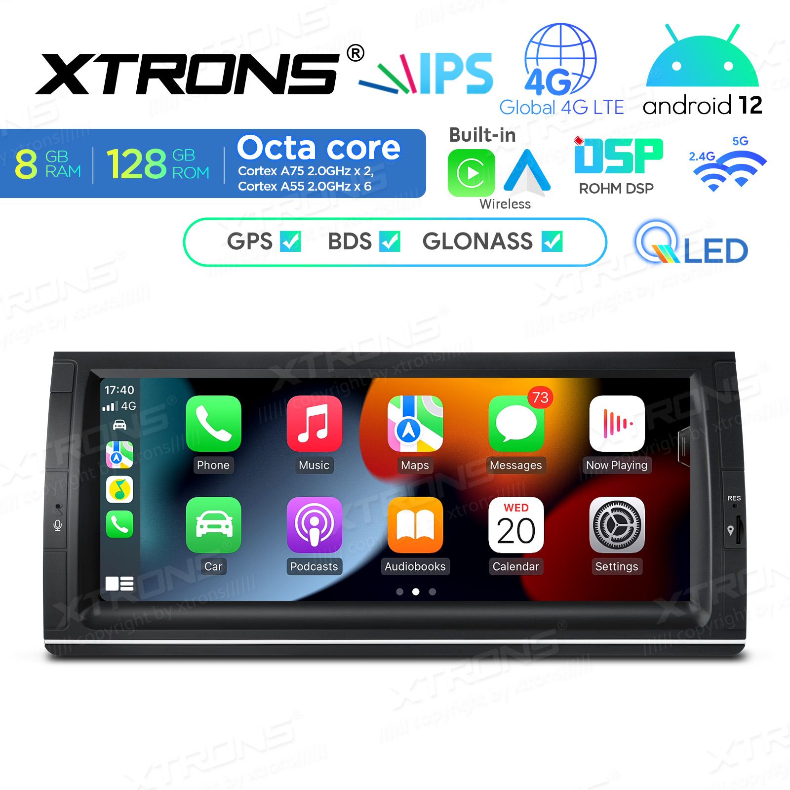 BMW X5 E53 (1999-2006) Android 12  | GPS autoraadio ja multimeedia keskus
