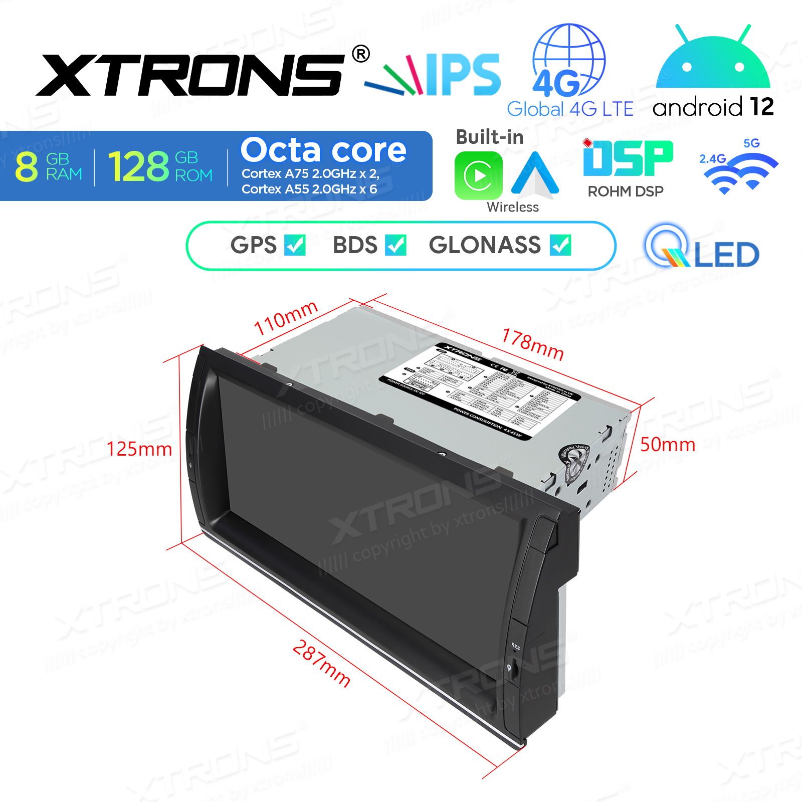 BMW X5 E53 (1999-2006) Android 12  | GPS autoraadio ja multimeedia keskus