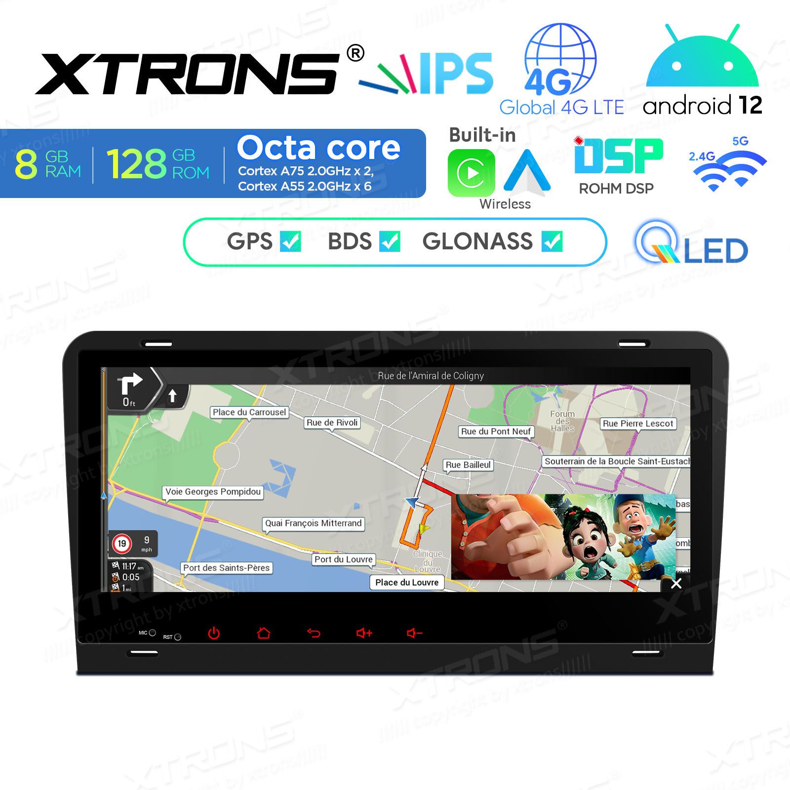 Audi A3 (2003-2012) Android 12  | GPS autoraadio ja multimeedia keskus