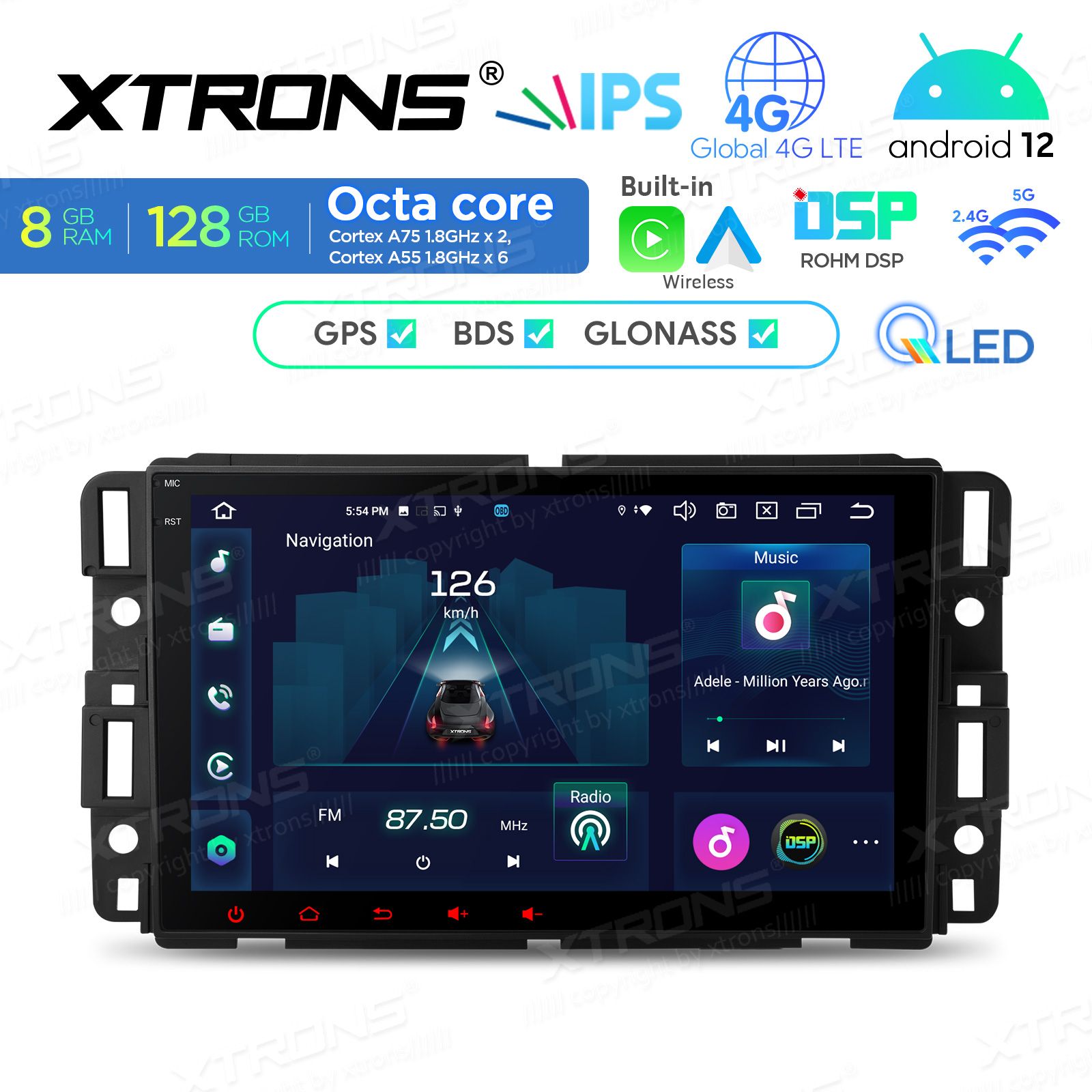 Chevrolet | Buick | GMC | HUMMER Android 12  | GPS autoraadio ja multimeedia keskus