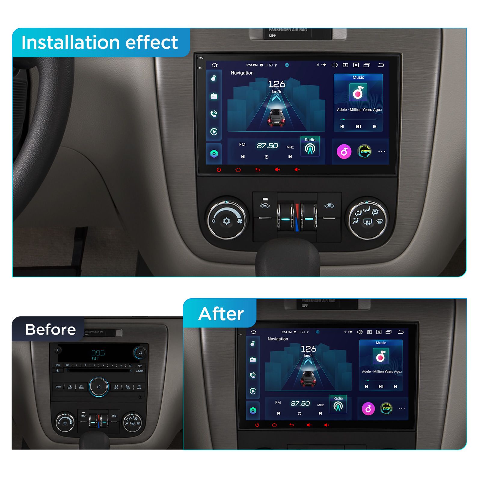Chevrolet | Buick | GMC | HUMMER Android 12  | GPS autoraadio ja multimeedia keskus