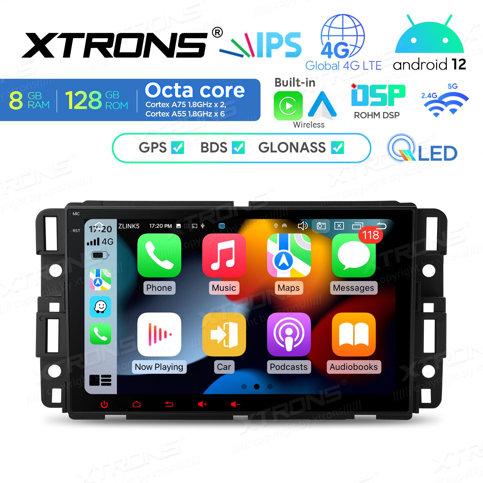 Chevrolet | Buick | GMC | HUMMER Android 12  | GPS autoraadio ja multimeedia keskus