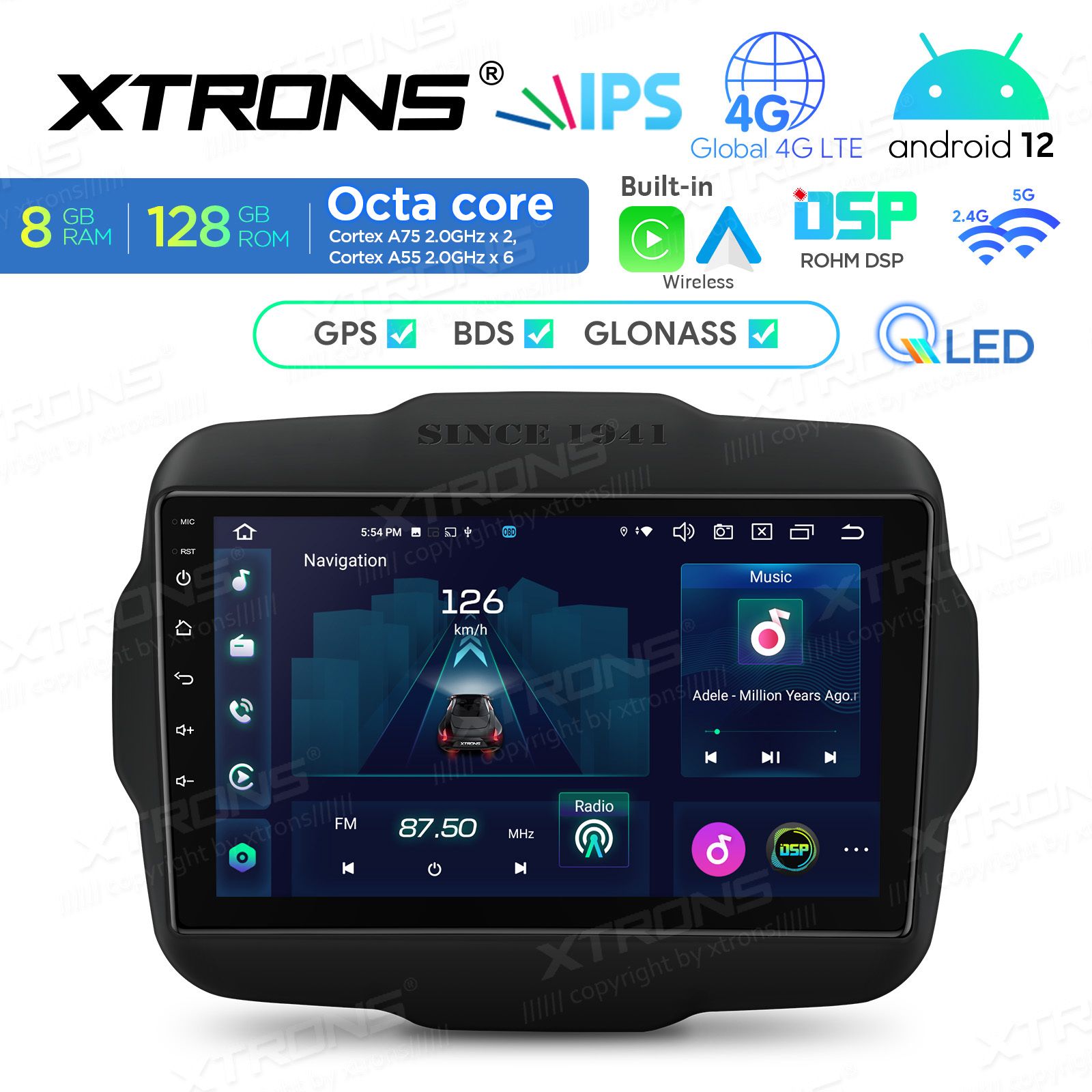 Audi A3 (2003-2012) Android 12  | GPS auto radio un multimediju centrs