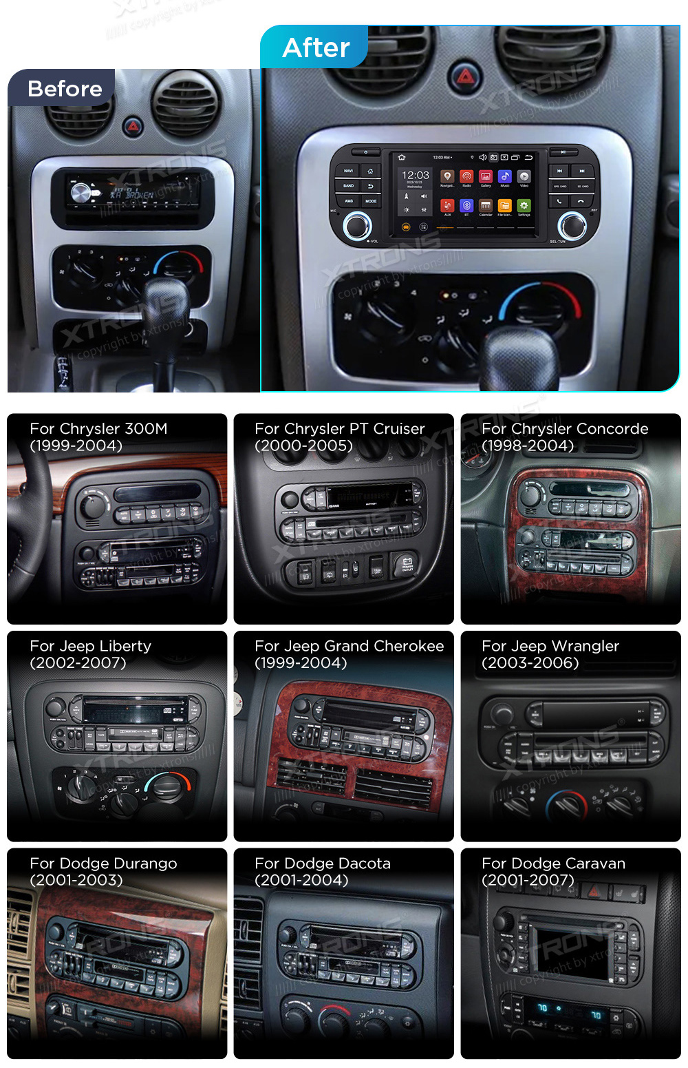 XTRONS PSX52WRJL XTRONS PSX52WRJL  pielāgota multivides radio piemērotība automašīnai