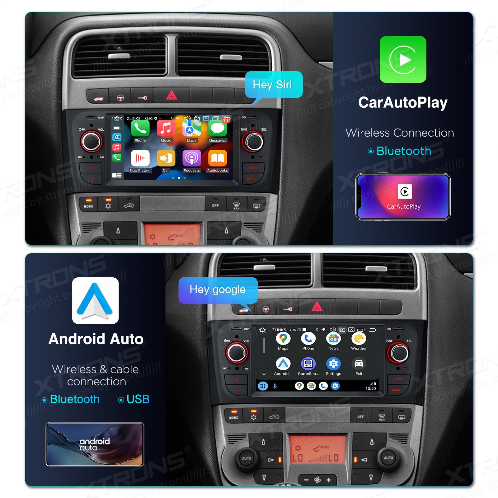 Fiat Grande punto (2005-2009) Android 13  | GPS autoraadio ja multimeedia keskus
