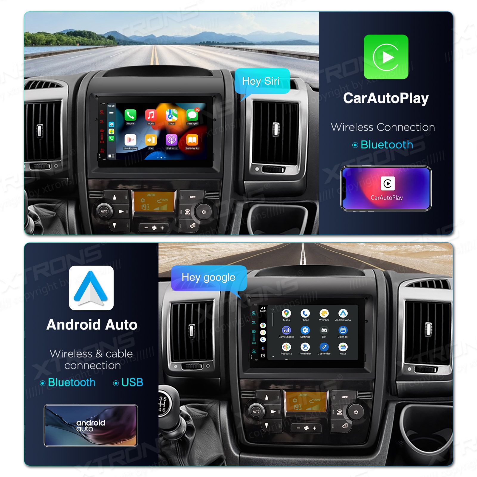 FIAT DUCATO / CITROEN Jumper / PEUGEOT Boxer Android 13  | GPS autoraadio ja multimeedia keskus