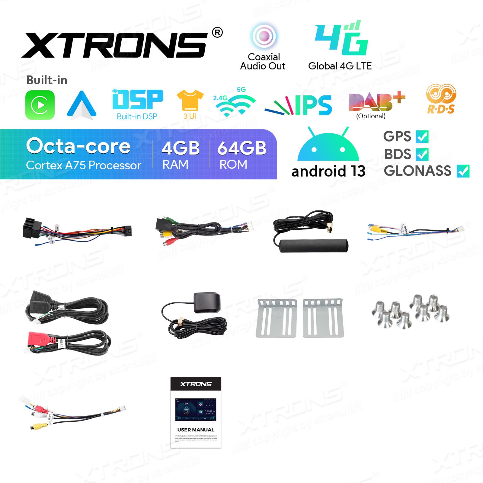 2 DIN Android 13  | GPS autoraadio ja multimeedia keskus