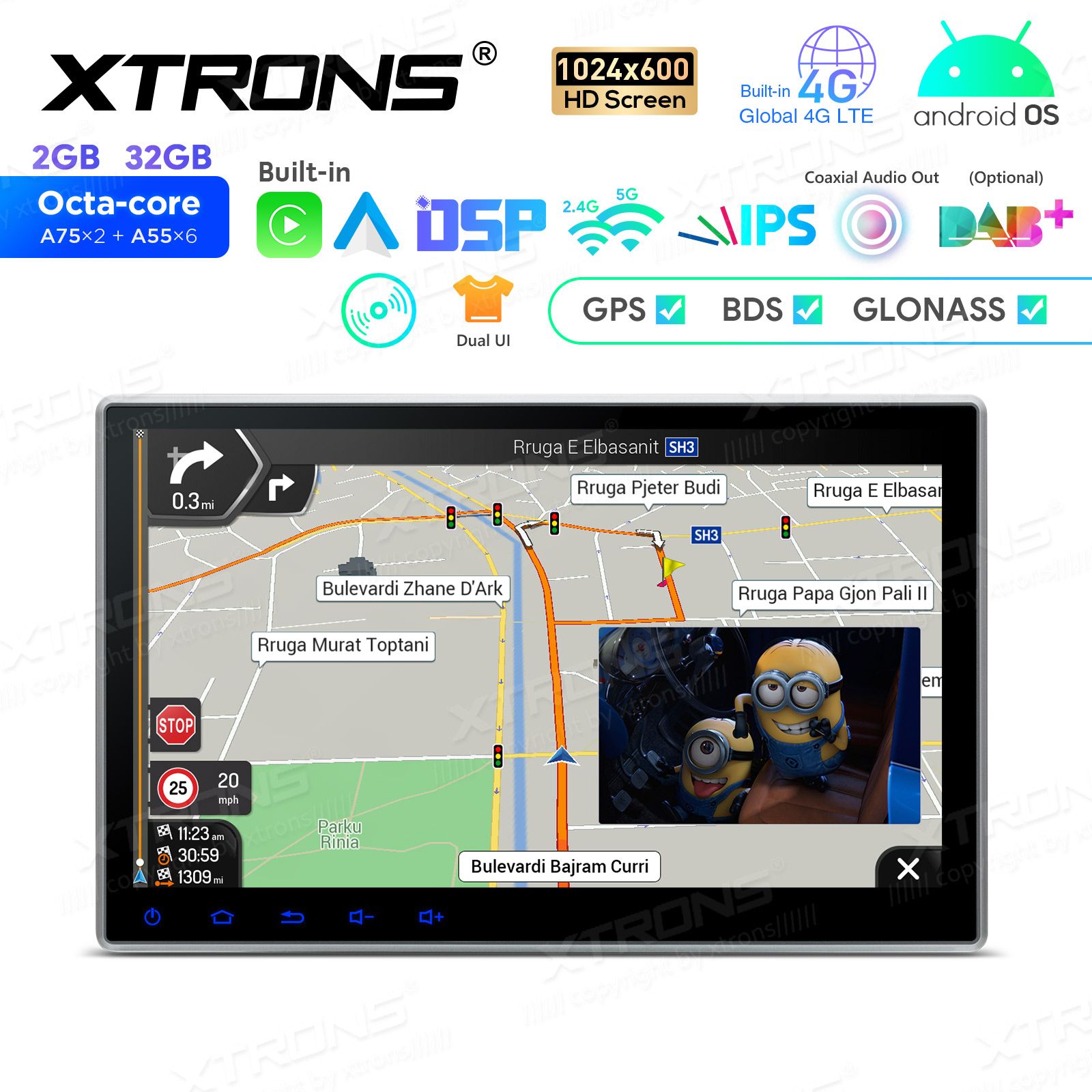 2 DIN Android 12  | GPS autoraadio ja multimeedia keskus