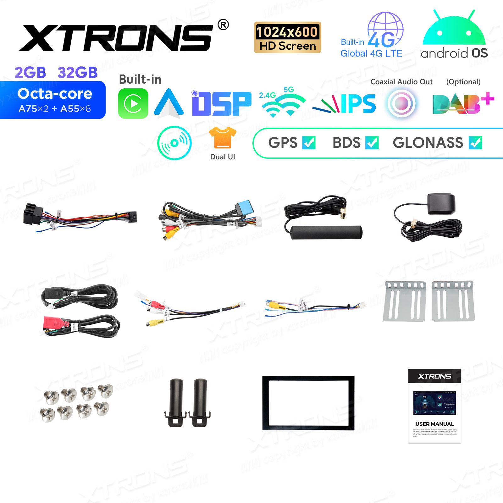 2 DIN Android 12  | GPS autoraadio ja multimeedia keskus