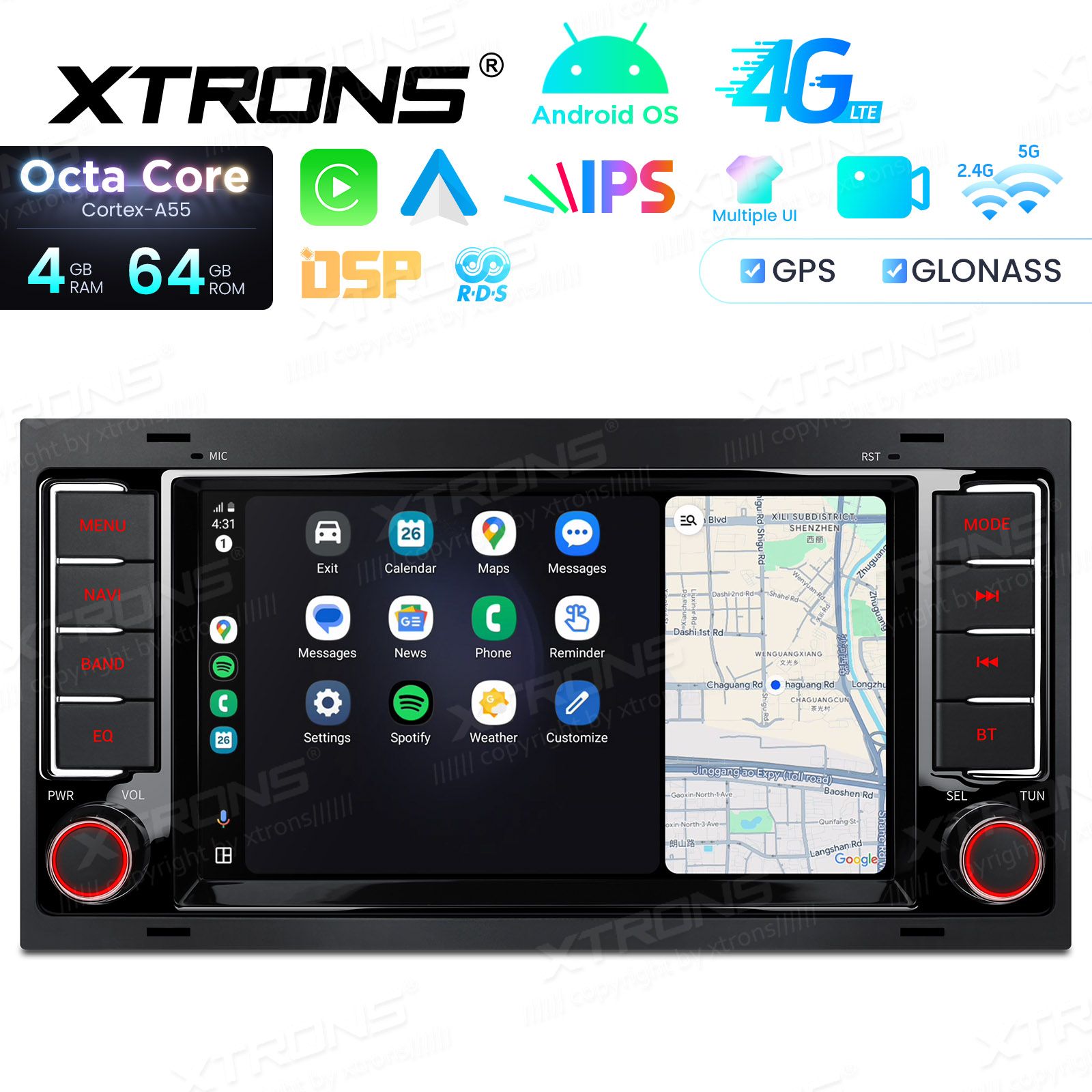 VW Touareg | Multivan | Transporter | (2004-2010) Android 14  | GPS autoraadio ja multimeedia keskus