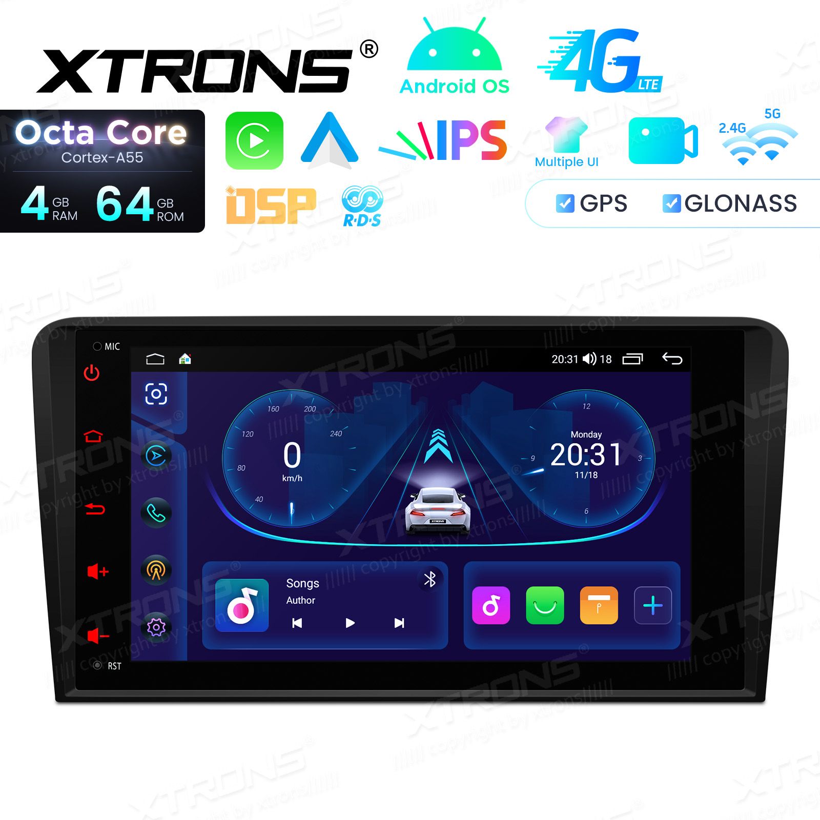 Audi A3 (2003-2012) Android 14  | CarPlay Android multimeedia keskus