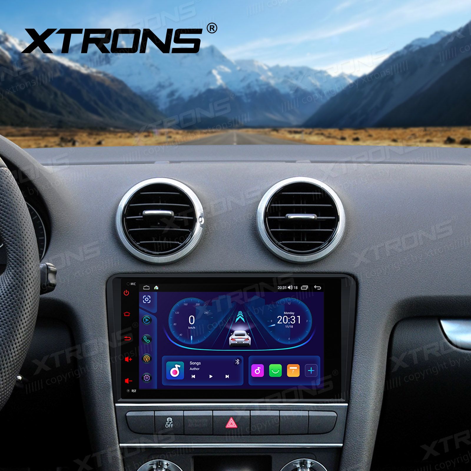 XTRONS ID80A3AL Mudelikohane android multimeediakeskus gps naviraadio