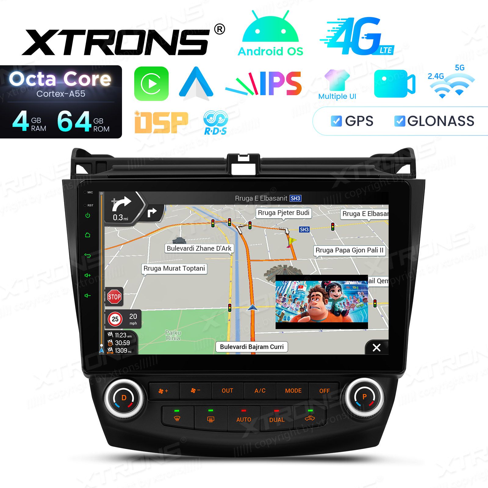 Honda Accord (2002-2008) Android 14  | GPS car radio and multimedia system