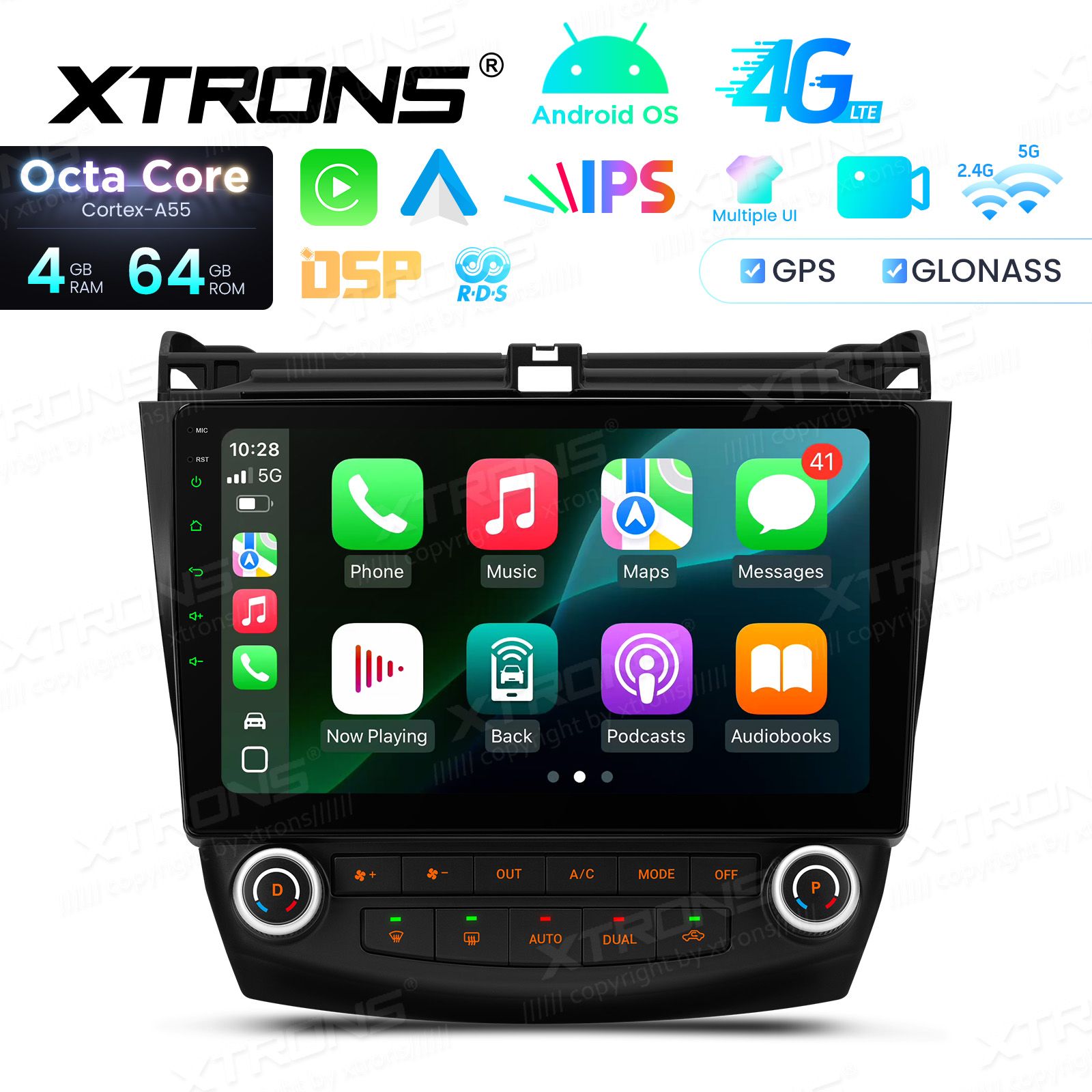 Honda Accord (2002-2008) Android 14  | GPS autoraadio ja multimeedia keskus