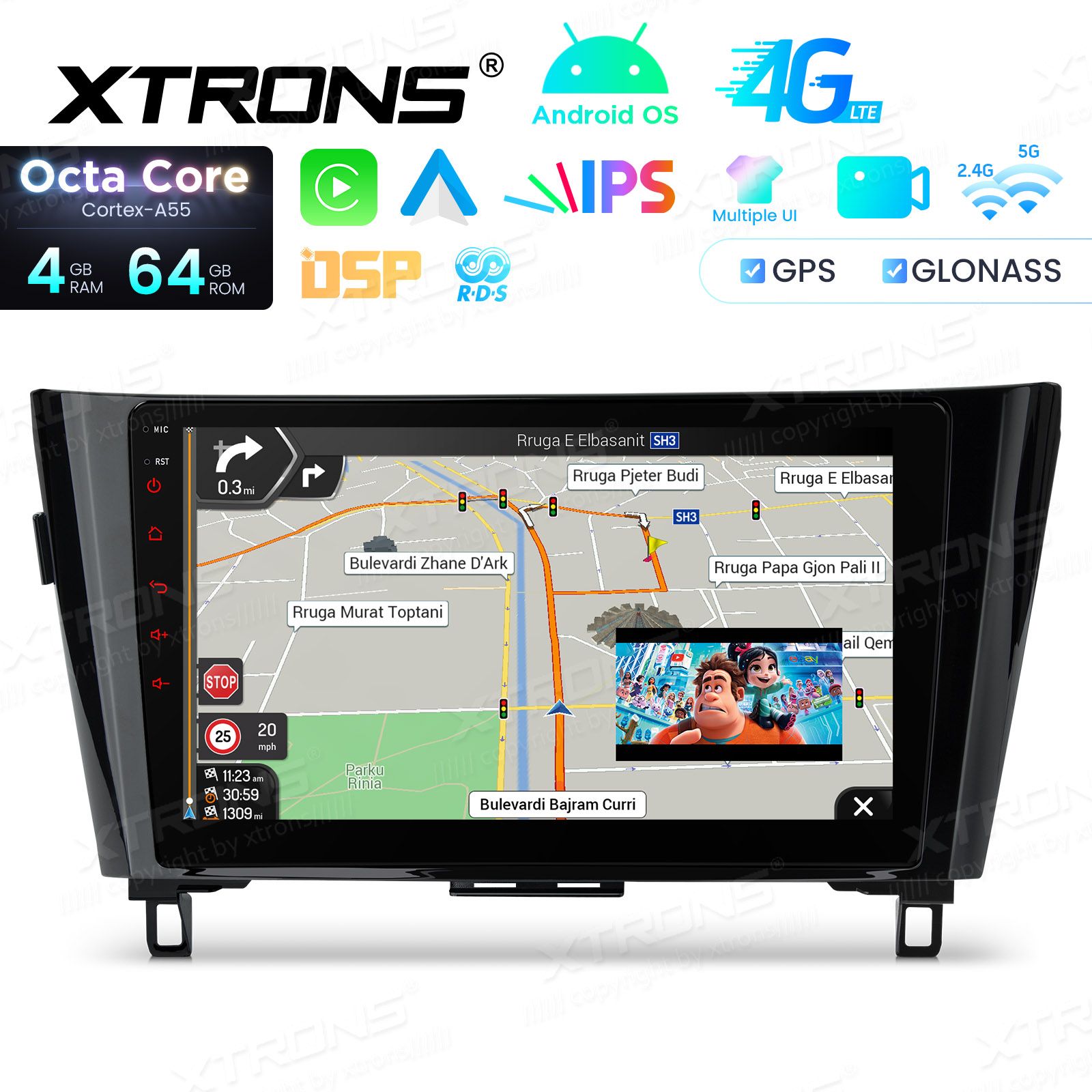 Nissan Qashqai J11 | X-Trail 3 T32 | (2013-2021) Android 14  | GPS autoraadio ja multimeedia keskus