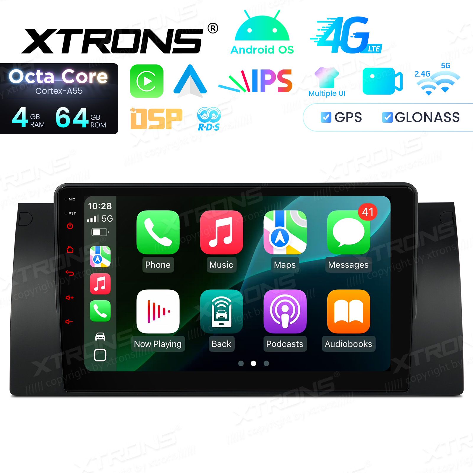 BMW X5 E53 (1999-2006) Android 14  | GPS autoraadio ja multimeedia keskus