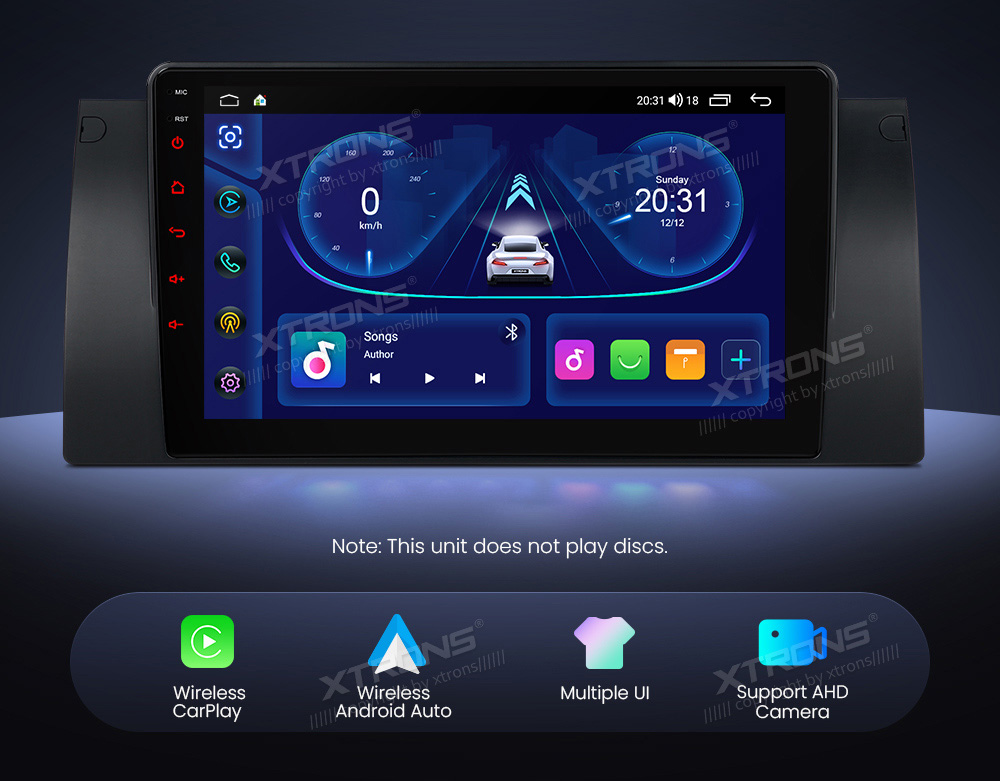 XTRONS IDP9053B merkkikohtainen Android GPS multimedia näyttösoitin