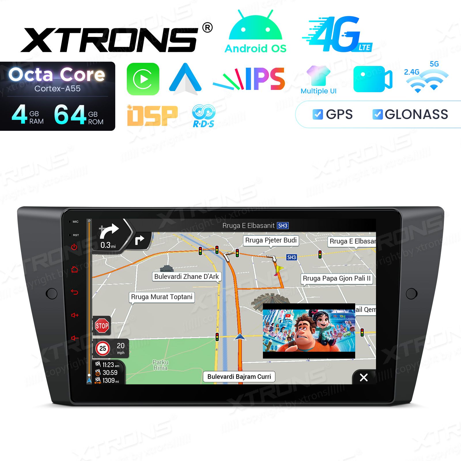BMW 3. seeria E90 | E91 | E92 | E93 (2005-2012) ilma originaal ekraanita autoleAndroid 14 | auto GPS radio ja multimedia näyttösoitin
