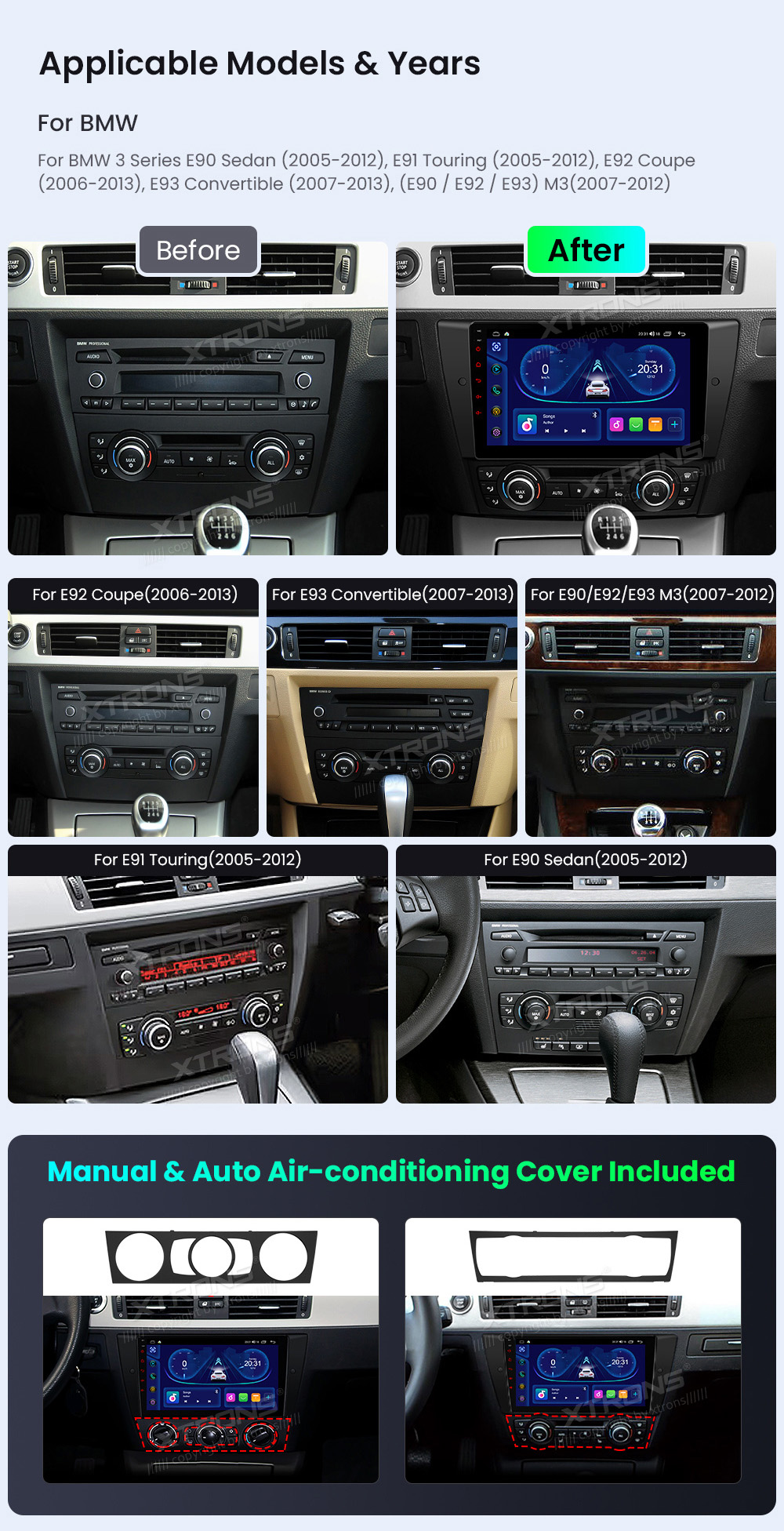 XTRONS IDP9090B XTRONS IDP9090B raadio sobivus autole