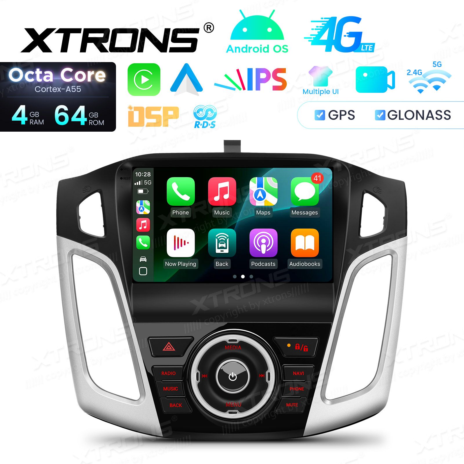 Ford Focus (2012-2017) Android 14  | GPS autoraadio ja multimeedia keskus