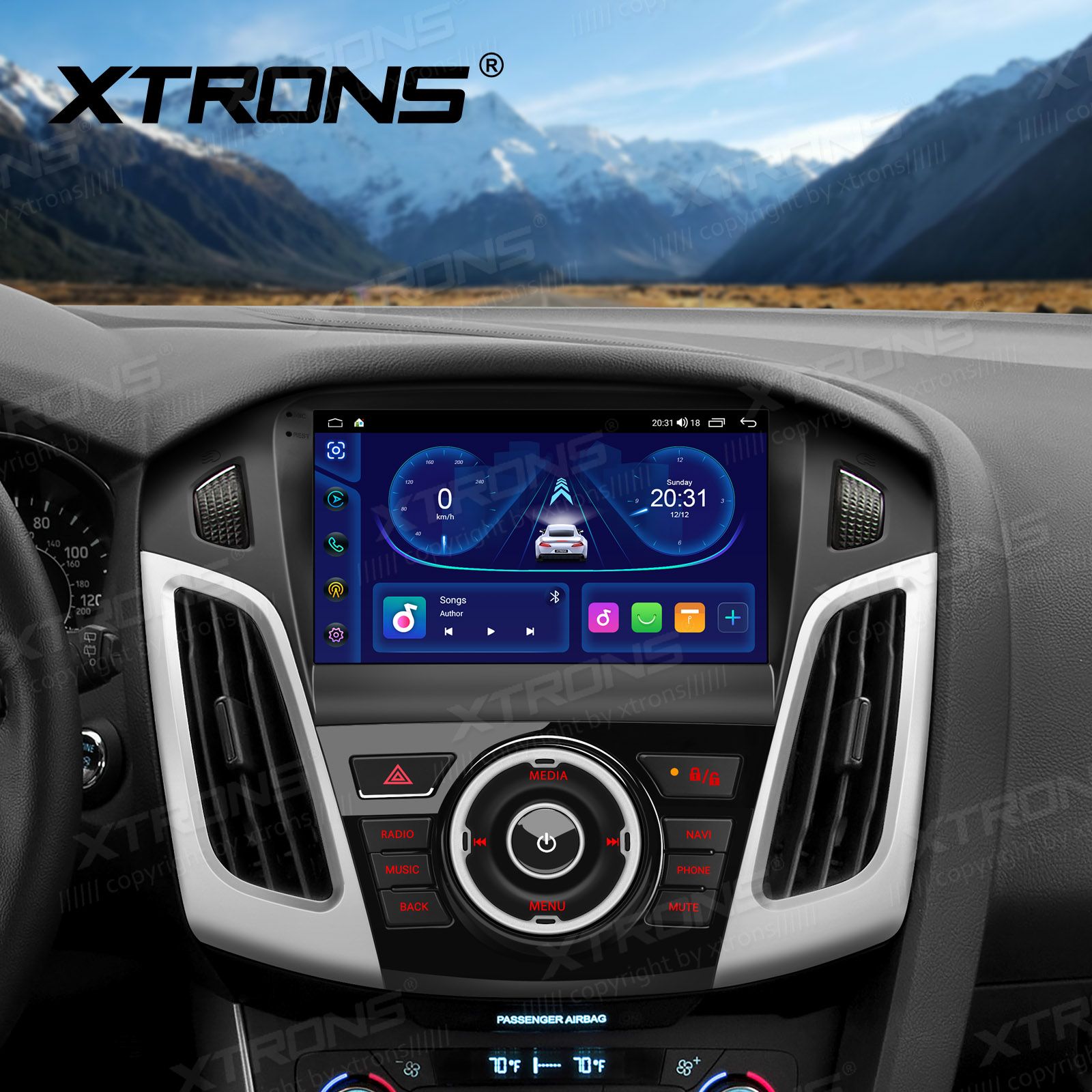 XTRONS IDP90FSFB Mudelikohane android multimeediakeskus gps naviraadio