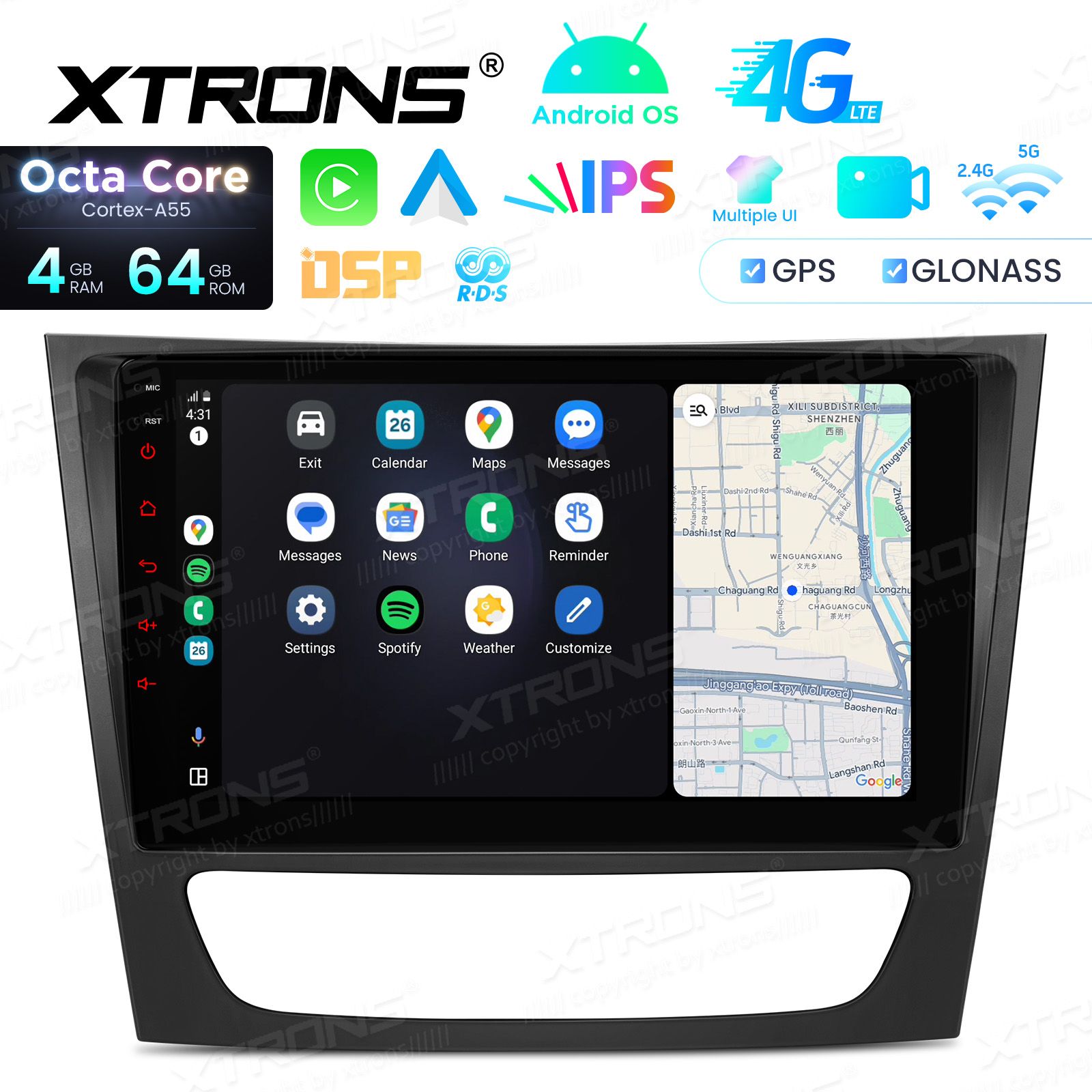 Mercedes-Benz E-Class W211 (2002-2008) | CLS W219 (2005-2006) Android 14  | GPS autoraadio ja multimeedia keskus