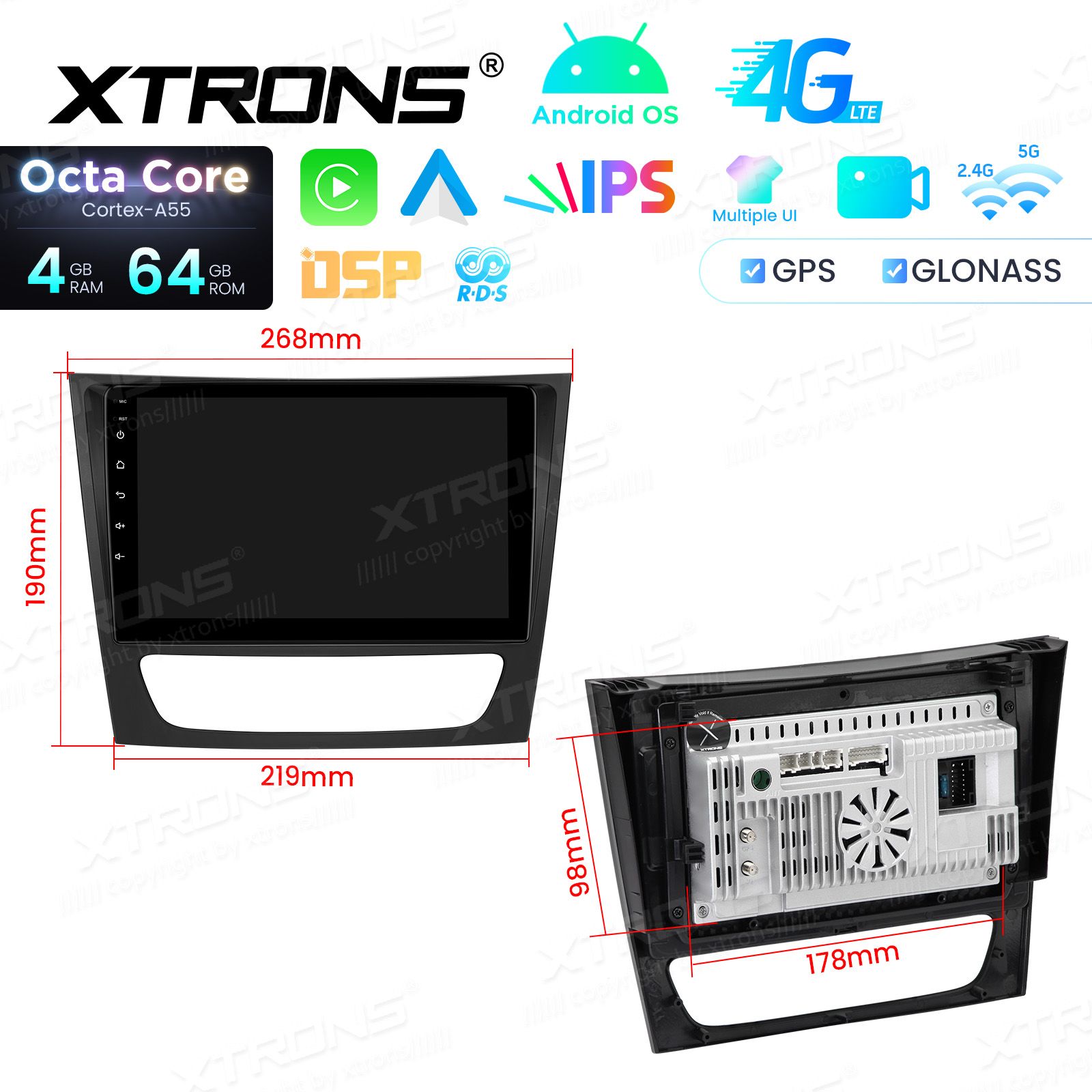 Mercedes-Benz E-Class W211 (2002-2008) | CLS W219 (2005-2006) Android 14  | GPS autoraadio ja multimeedia keskus