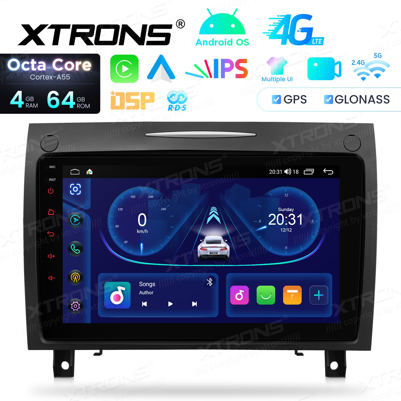 Mercedes-Benz SLK R171 (2004-2011) Android 14  | CarPlay Android multimeedia keskus