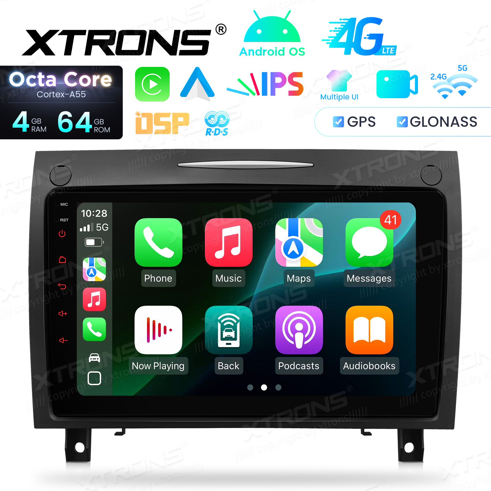 Mercedes-Benz SLK R171 (2004-2011) Android 14  | GPS autoraadio ja multimeedia keskus