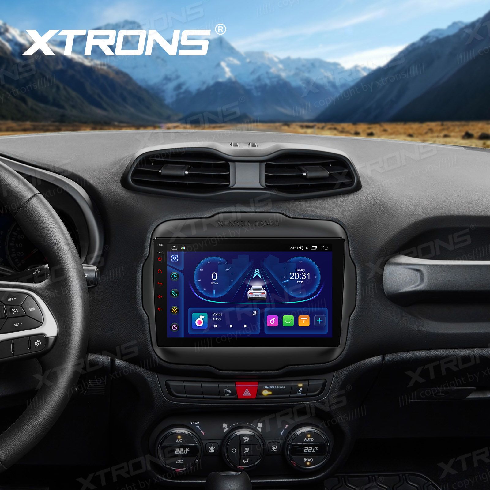 Jeep Renegade (2015-2020) Android 14  | GPS autoraadio ja multimeedia keskus