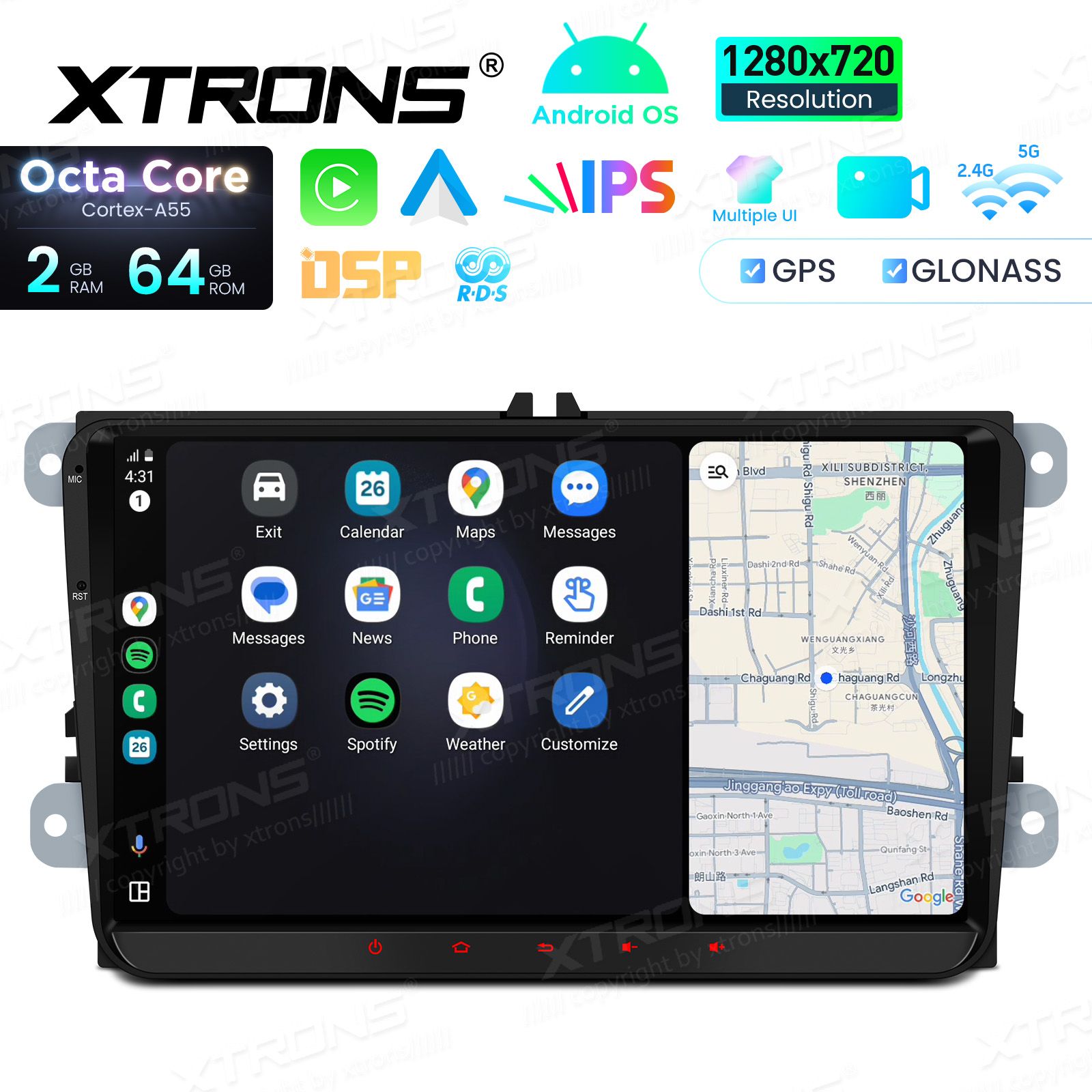 VW Passat B6 | B7 | Multivan | Transporter T5 | T6 | Amarok | Tiguan | Touran | Sharan Android 14  | CarPlay Android multimeedia keskus VW Passat B6 | B7 | Multivan | Transporter T5 | T6 | Amarok | Tiguan | Touran | Sharan Android 14  | CarPlay Android multimeedia keskus